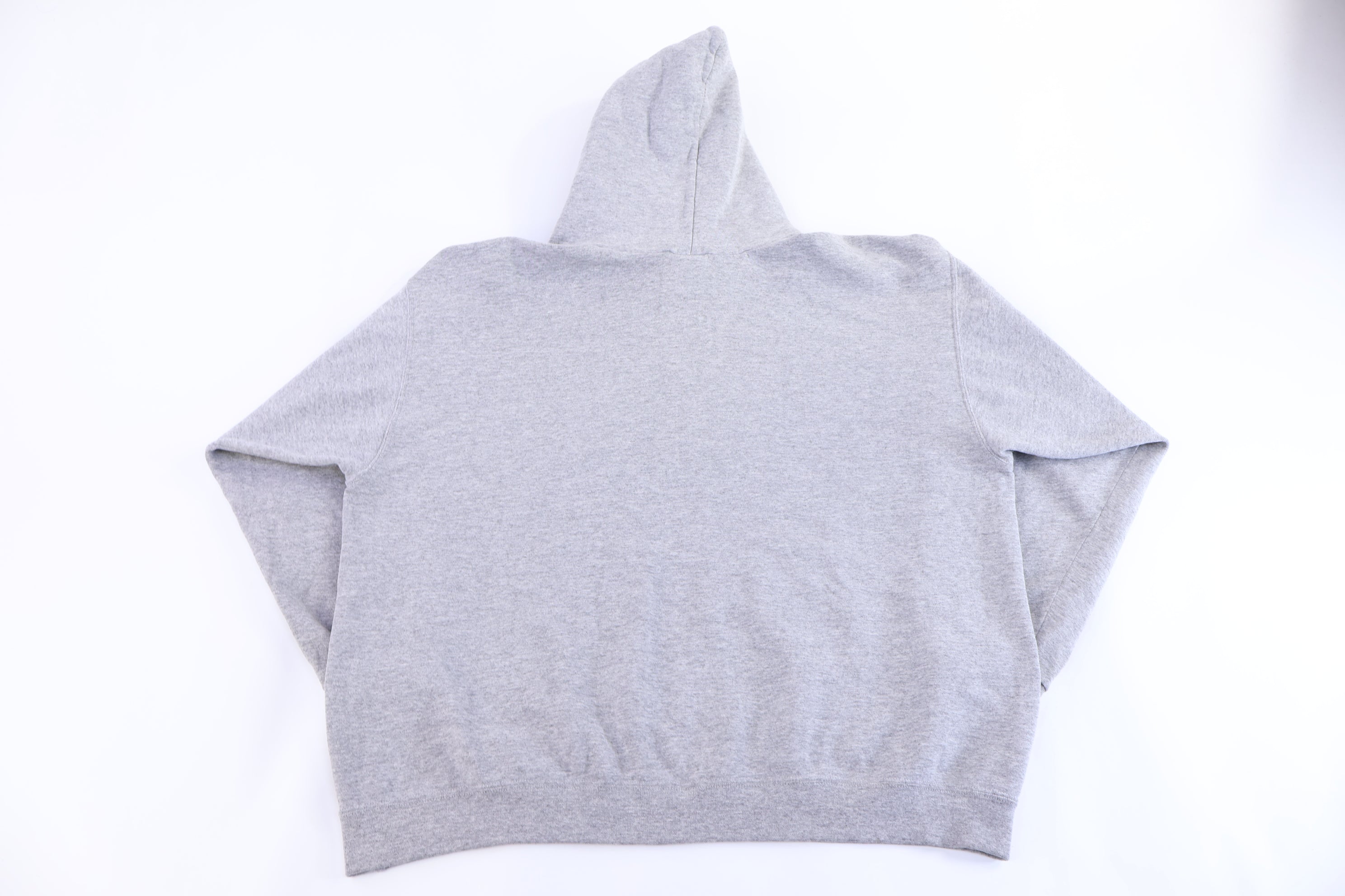 90's Nike Embroidered Logo Grey Pullover Hoodie