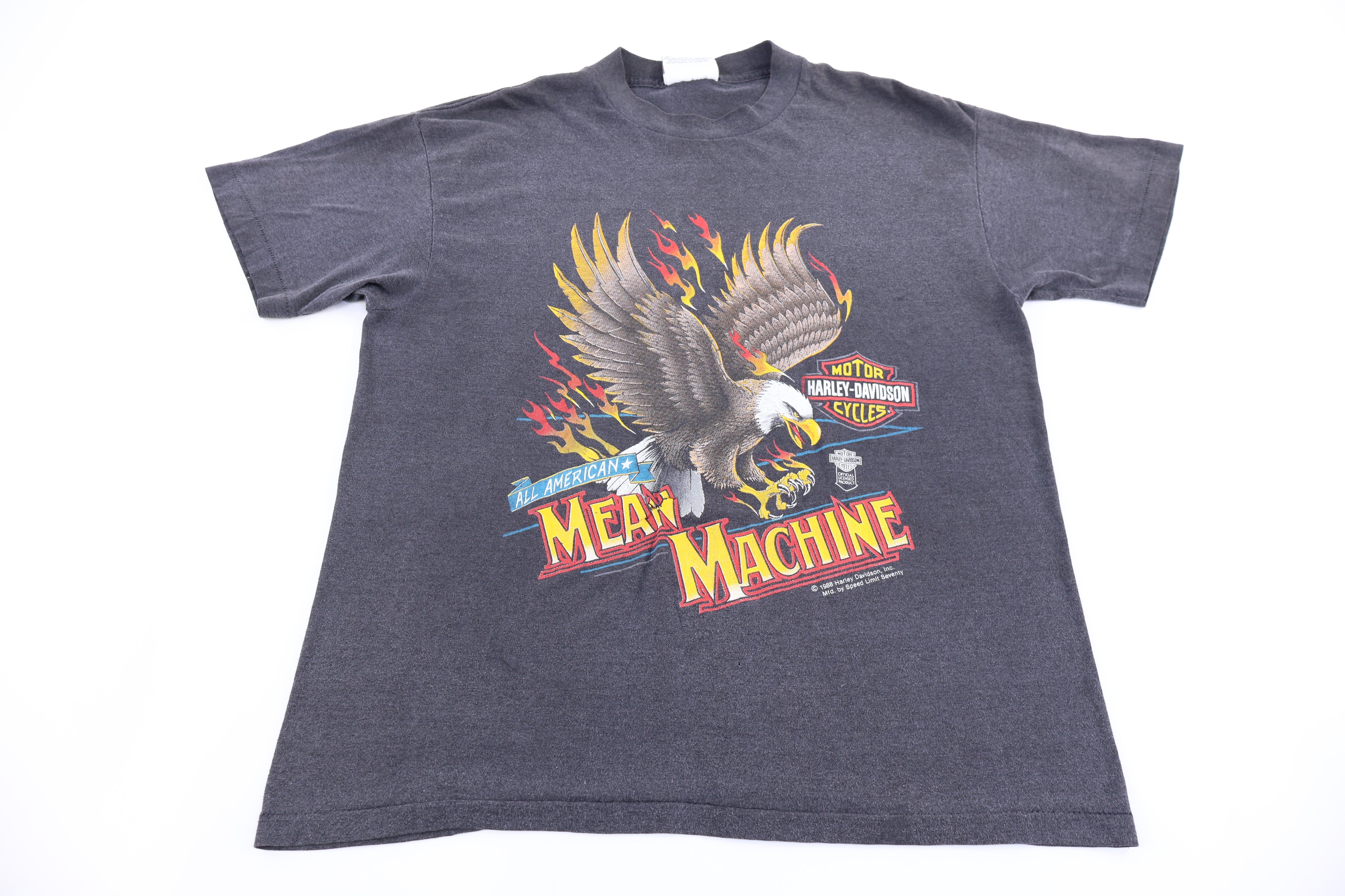 1988 Harley Davidson Motorcycles Mean Machine T-shirt