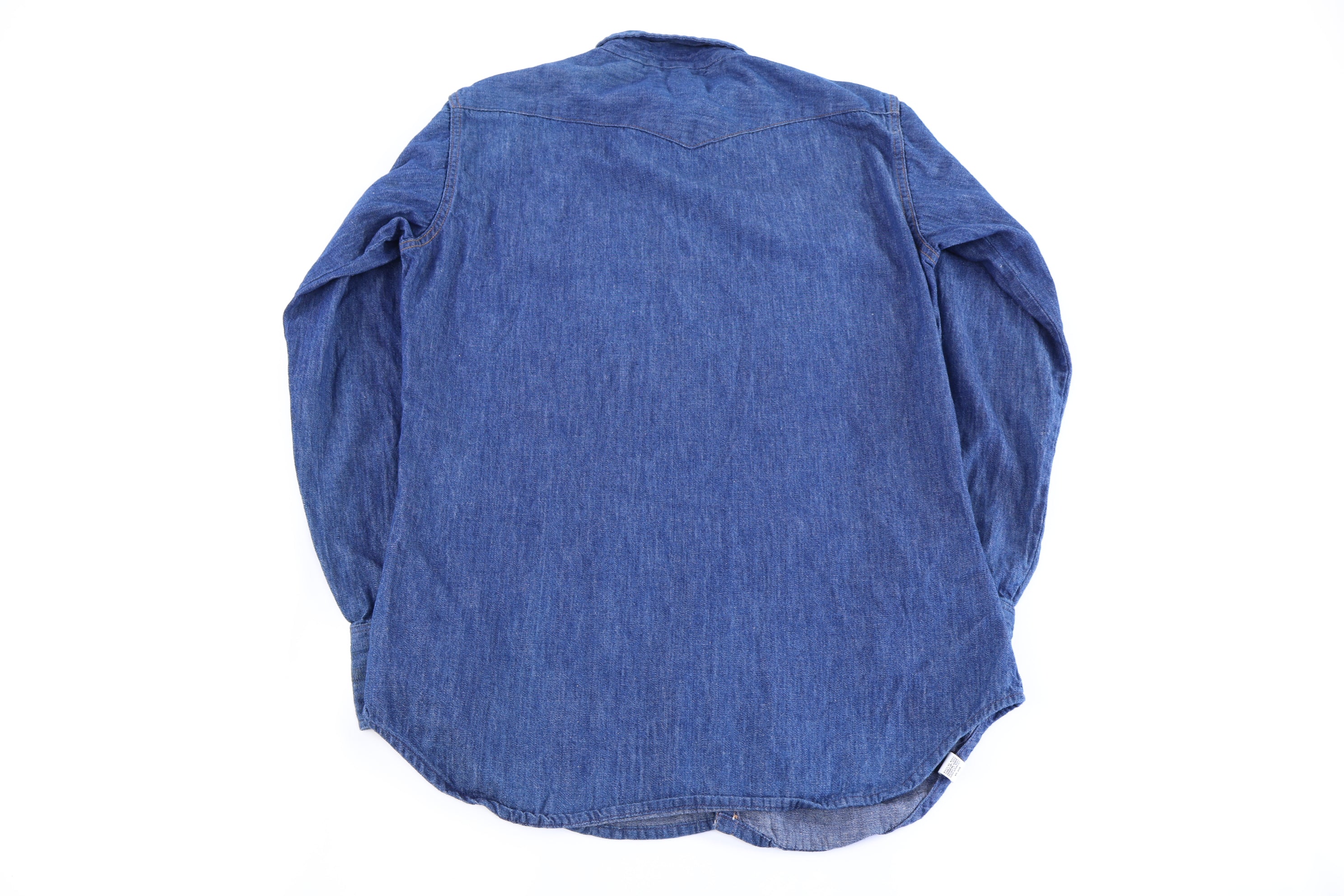 70's Wrangler Dark Wash Denim LS Button Down