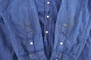 70's Wrangler Dark Wash Denim LS Button Down