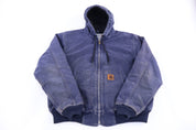 Carhartt Logo Patch Blue Full Zip Jacket