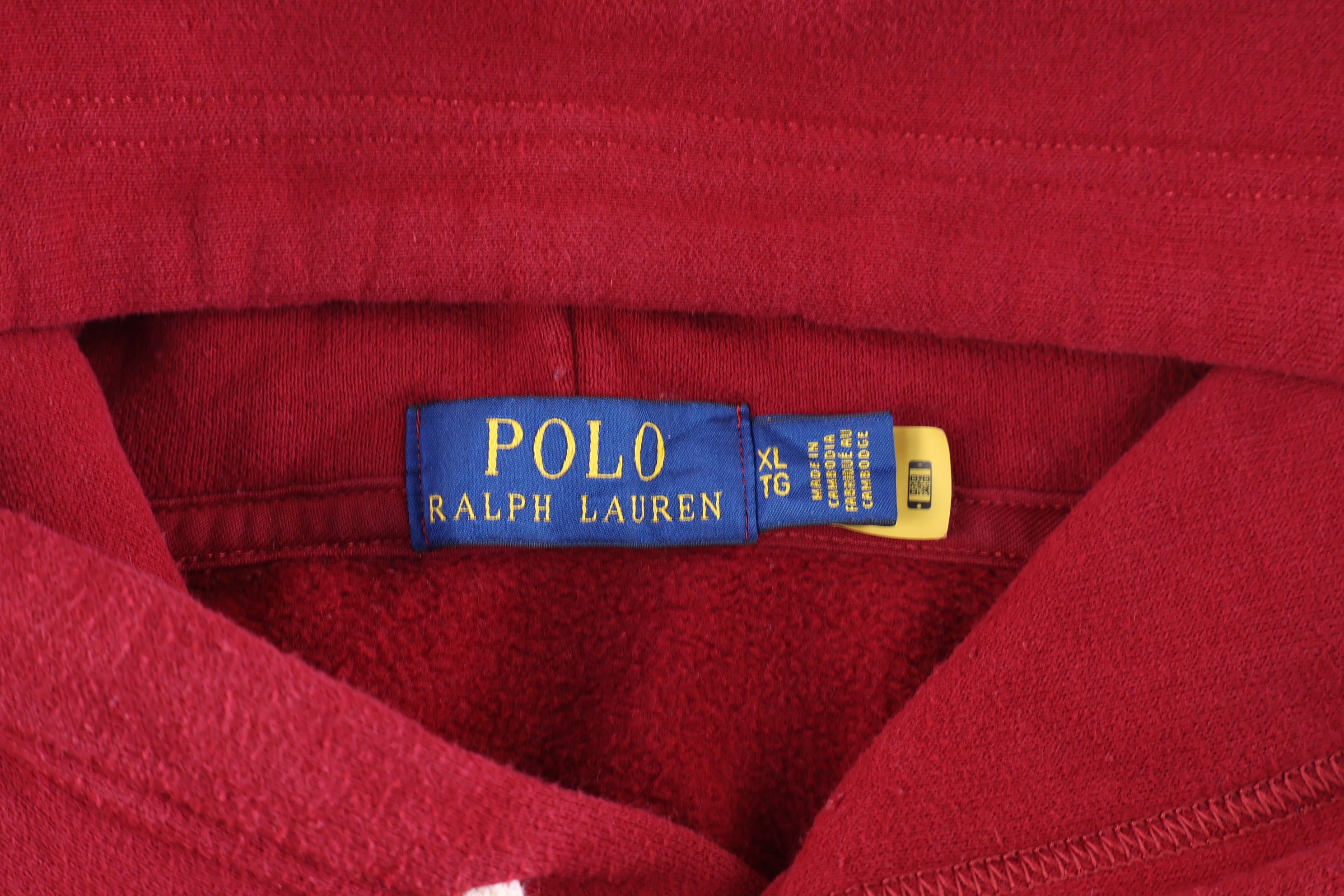 Polo Ralph Lauren Embroidered Logo Red Pullover Hoodie