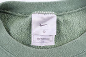 Vintage Nike Embroidered Logo Green Sweatshirt