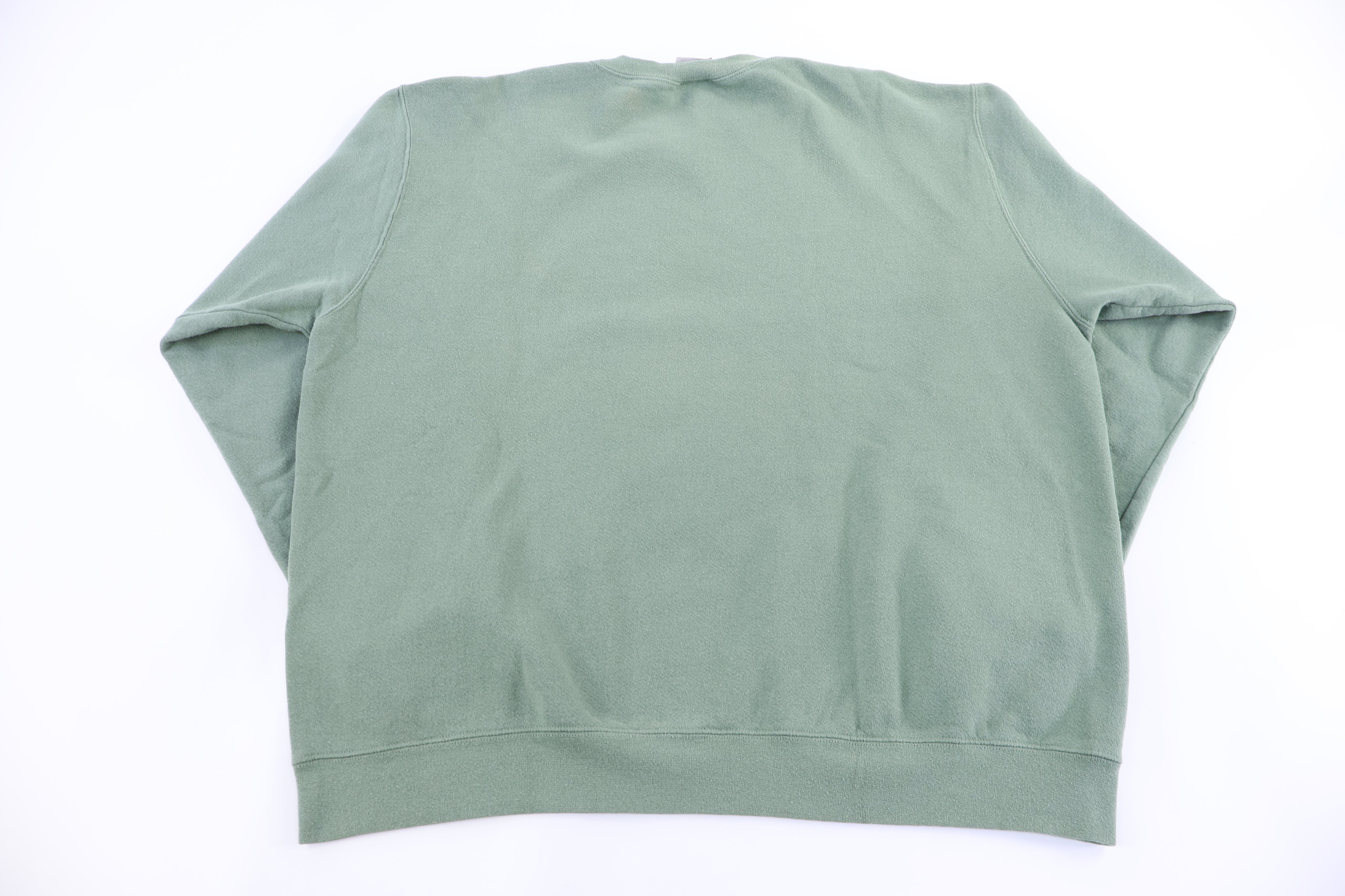 Vintage Nike Embroidered Logo Green Sweatshirt
