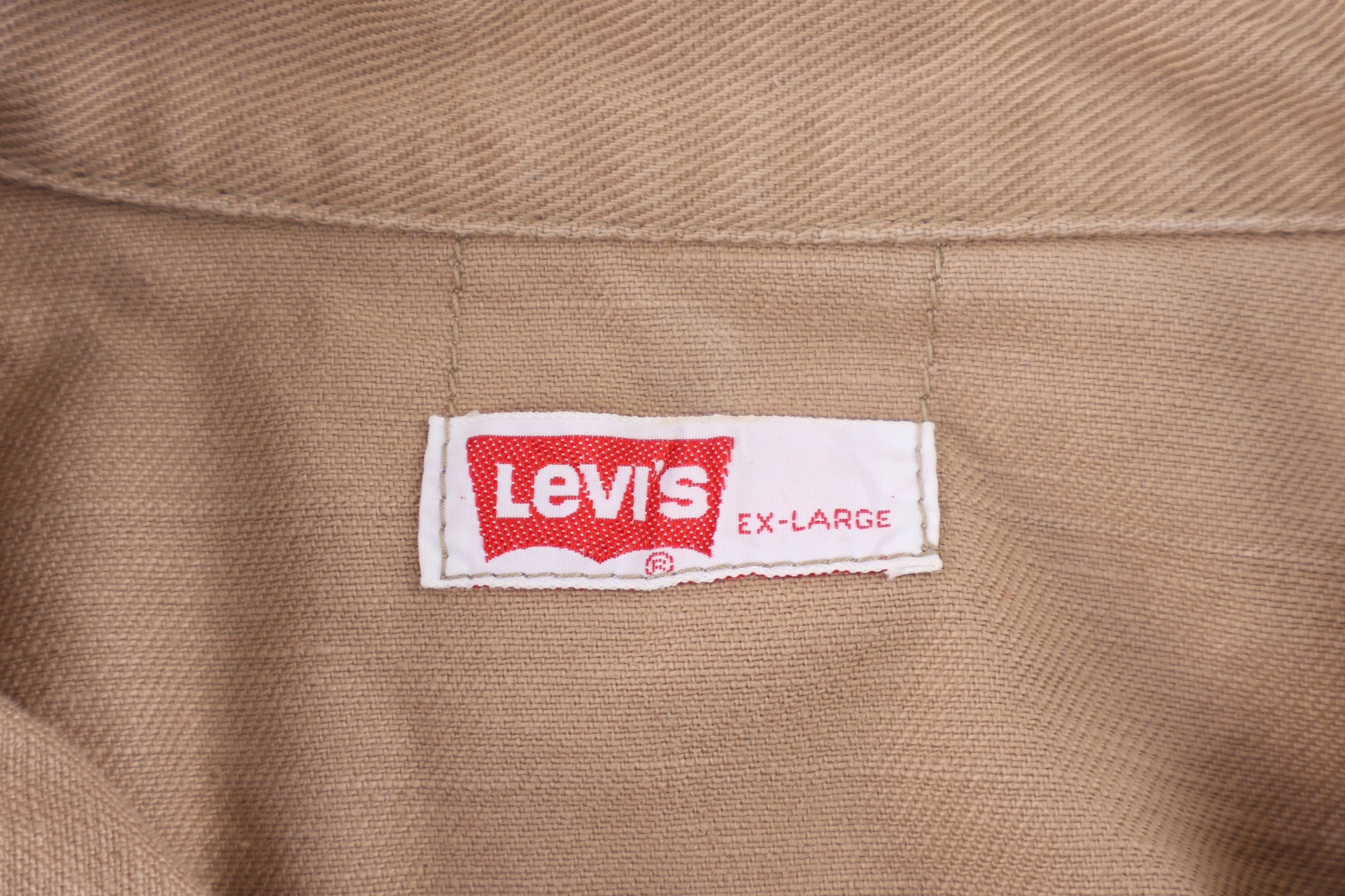 70's Levi's White Tab Brown LS Button Down