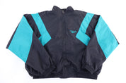 90's Reebok Embroidered Logo Multicolor Full Zip Jacket