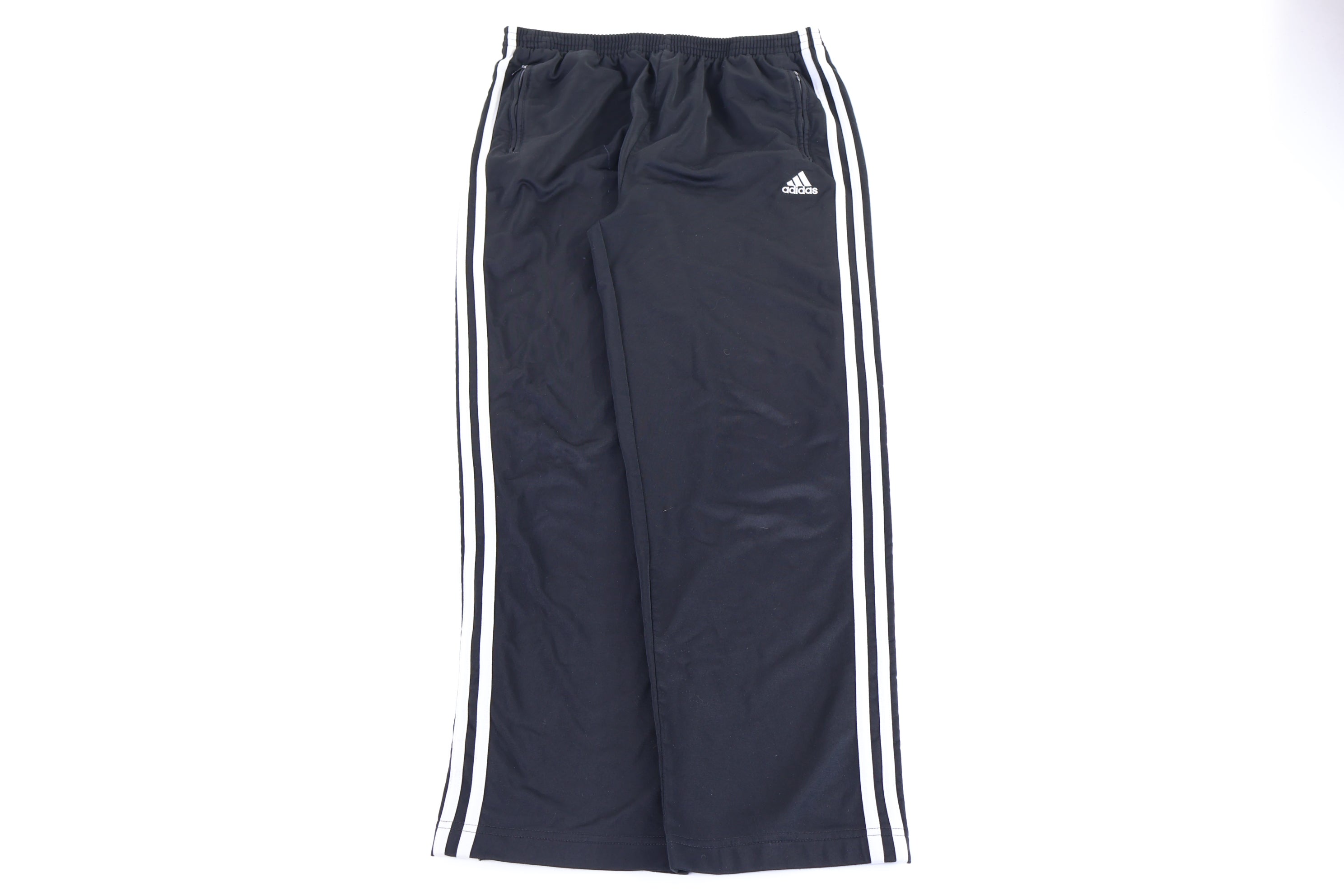 90's Adidas Embroidered Logo Black & White Pants