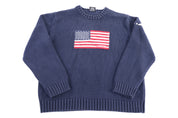 Polo Jeans Co Ralph Lauren American Flag Knit Sweater