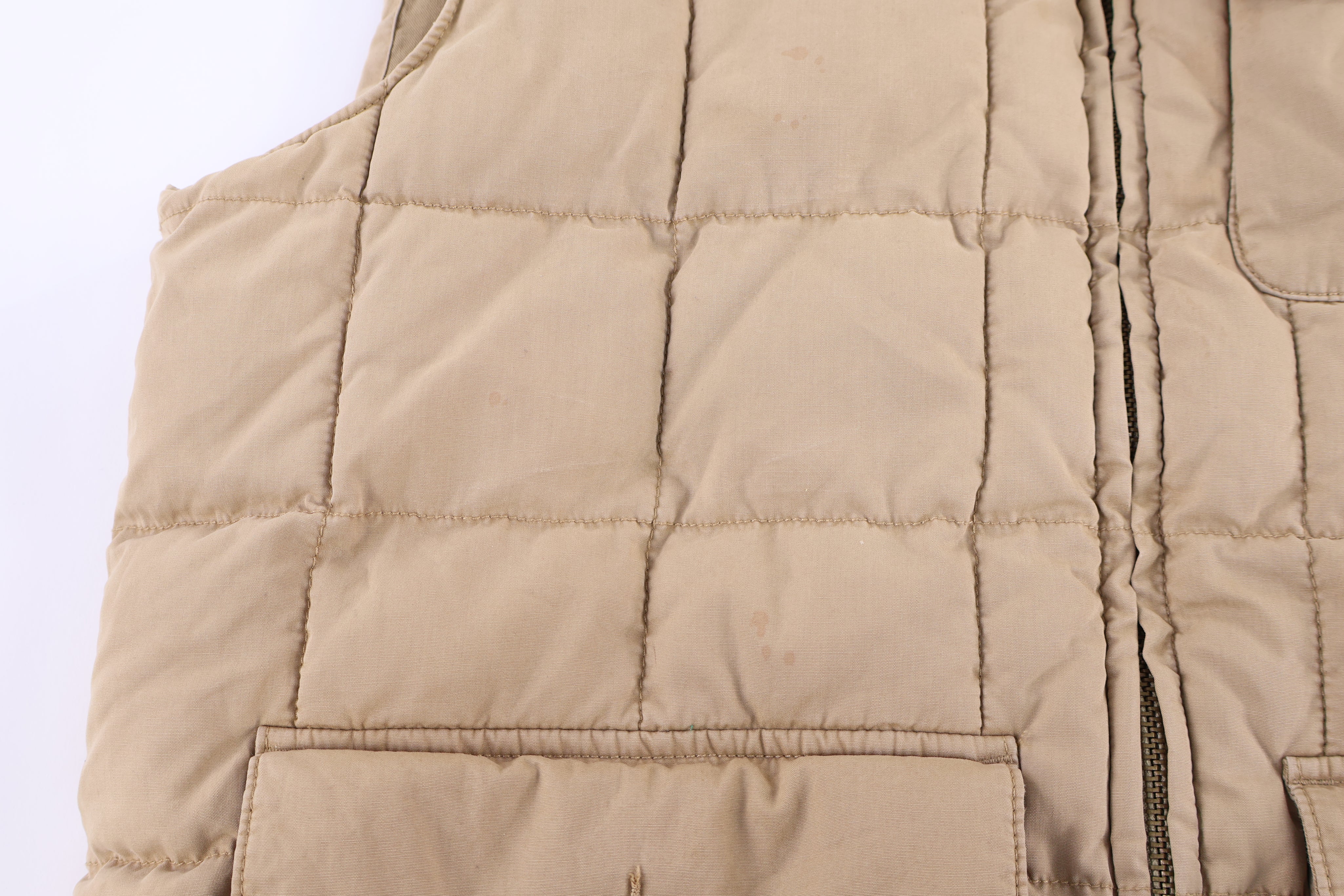 Polo by Ralph Lauren Tan Quilted Full Zip Vest