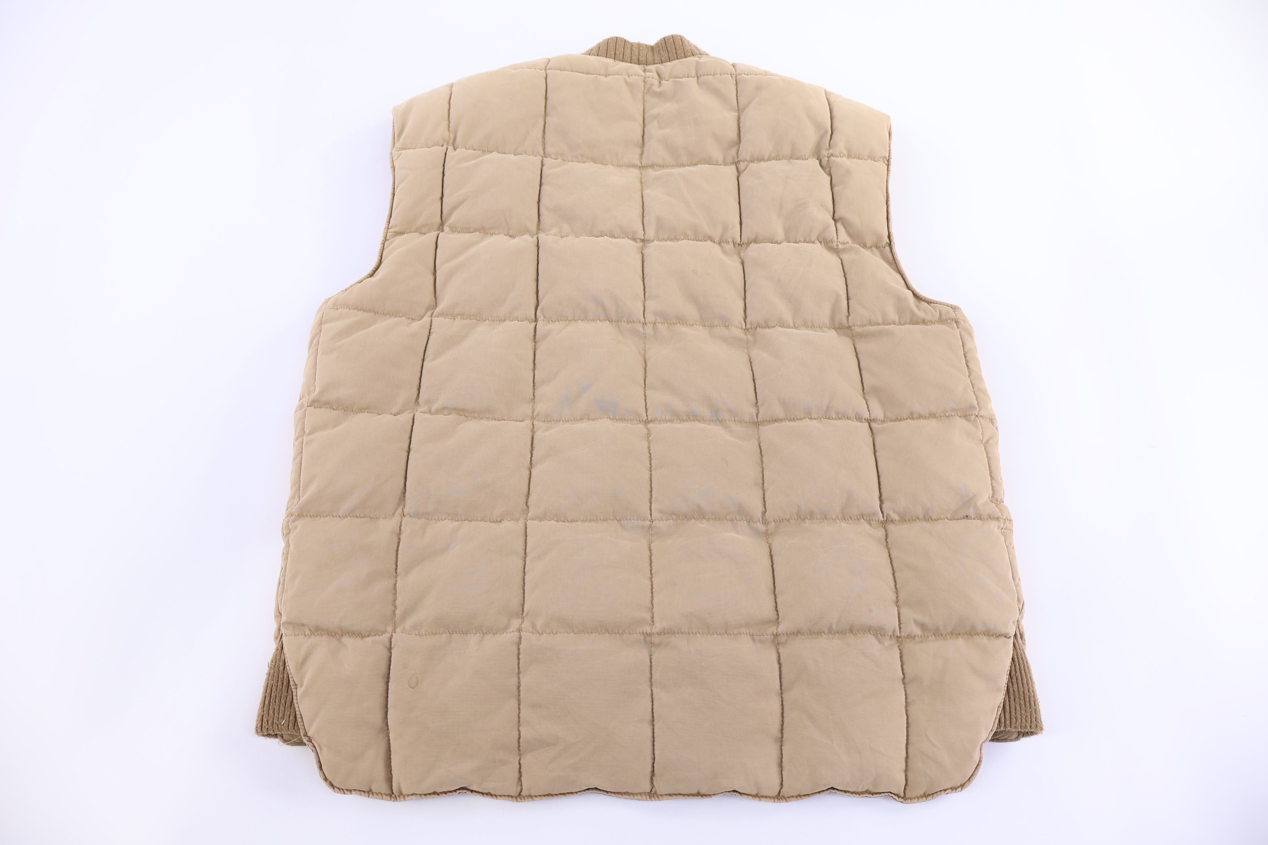 Polo by Ralph Lauren Tan Quilted Full Zip Vest