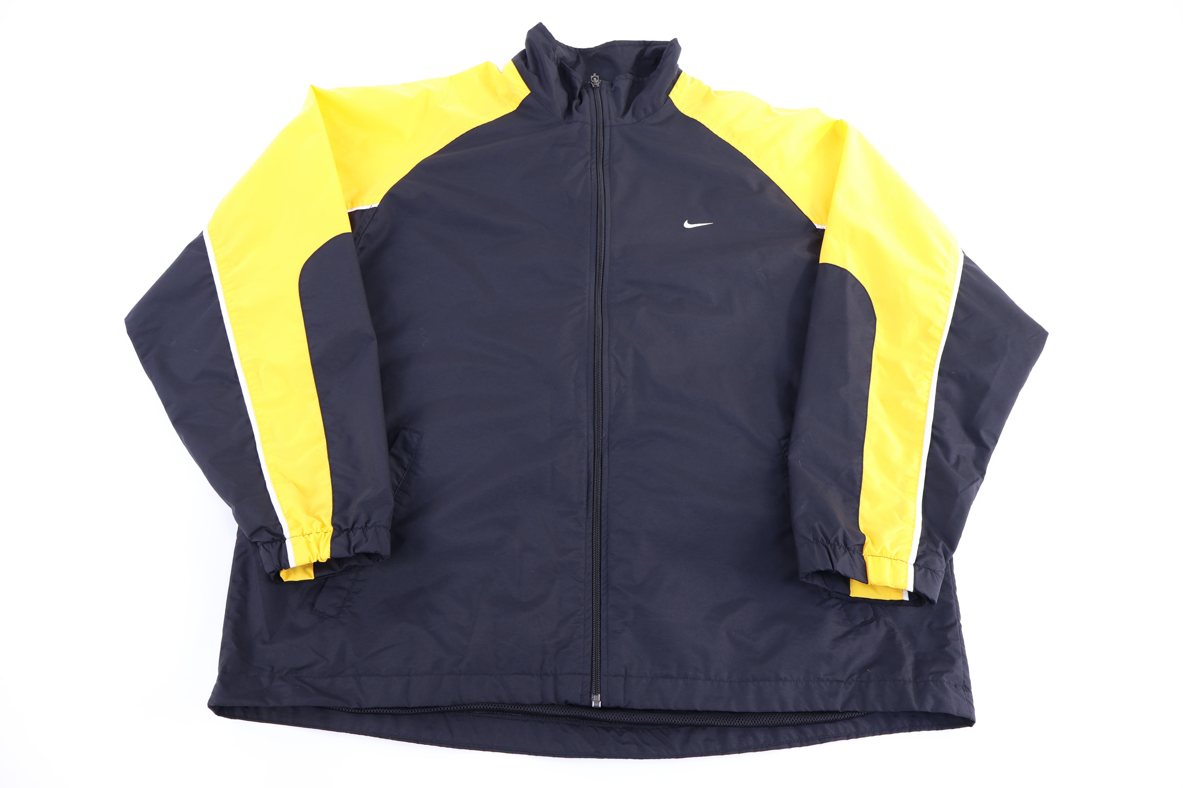 Vintage Nike Embroidered Logo Black & Yellow Windbreaker