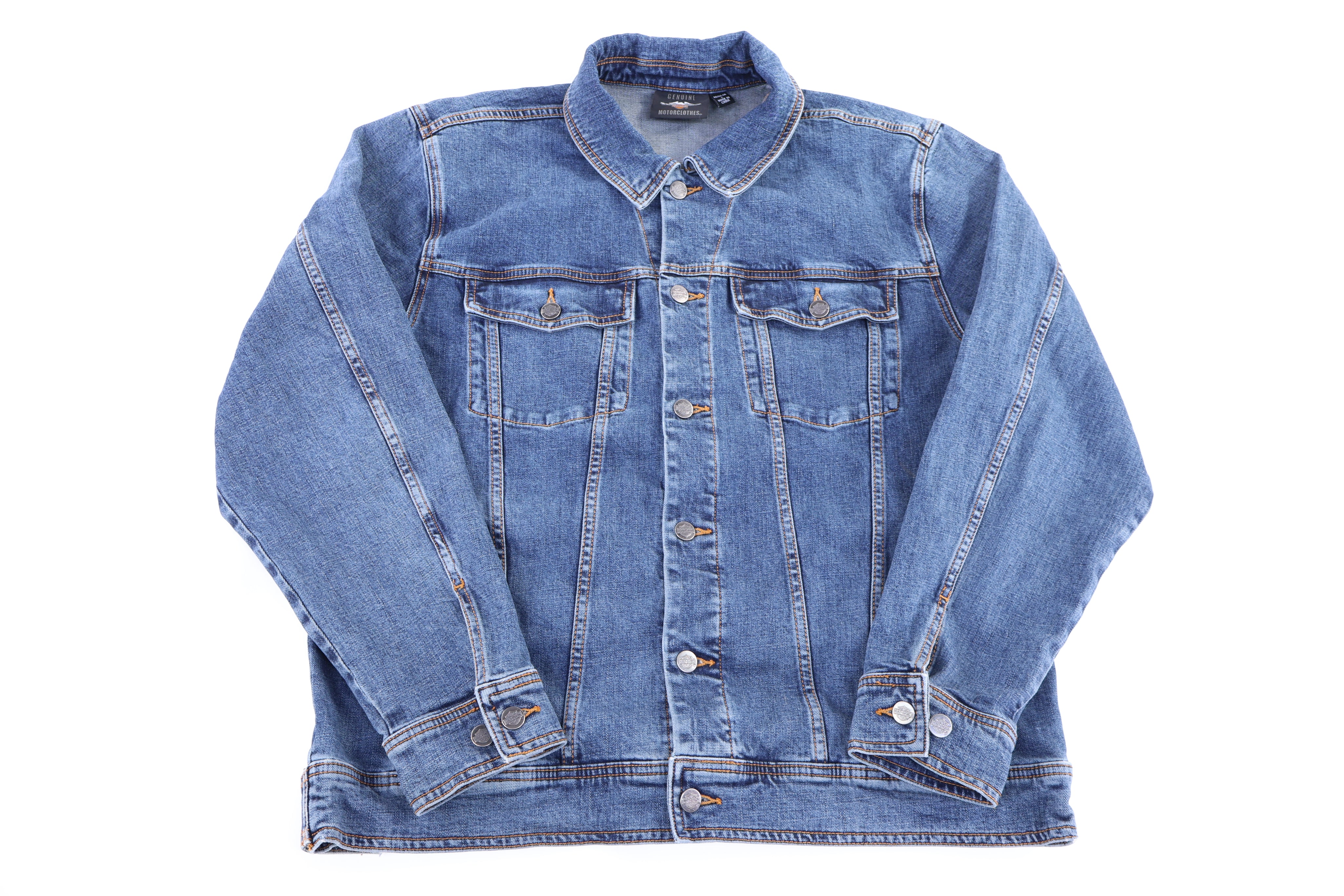 Harley Davidson Motorcycles Dark Wash Denim Jacket