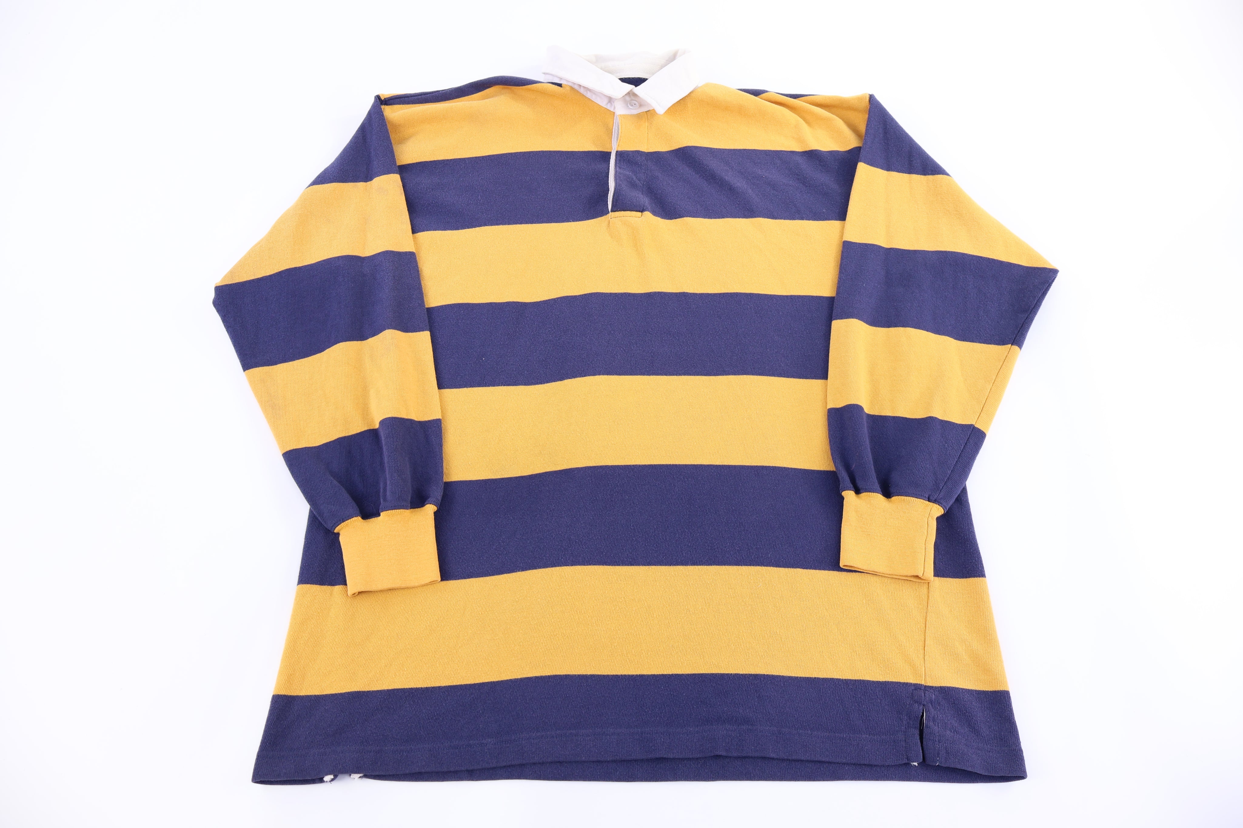 Vintage St. John Bay Yellow & Blue LS Button Up
