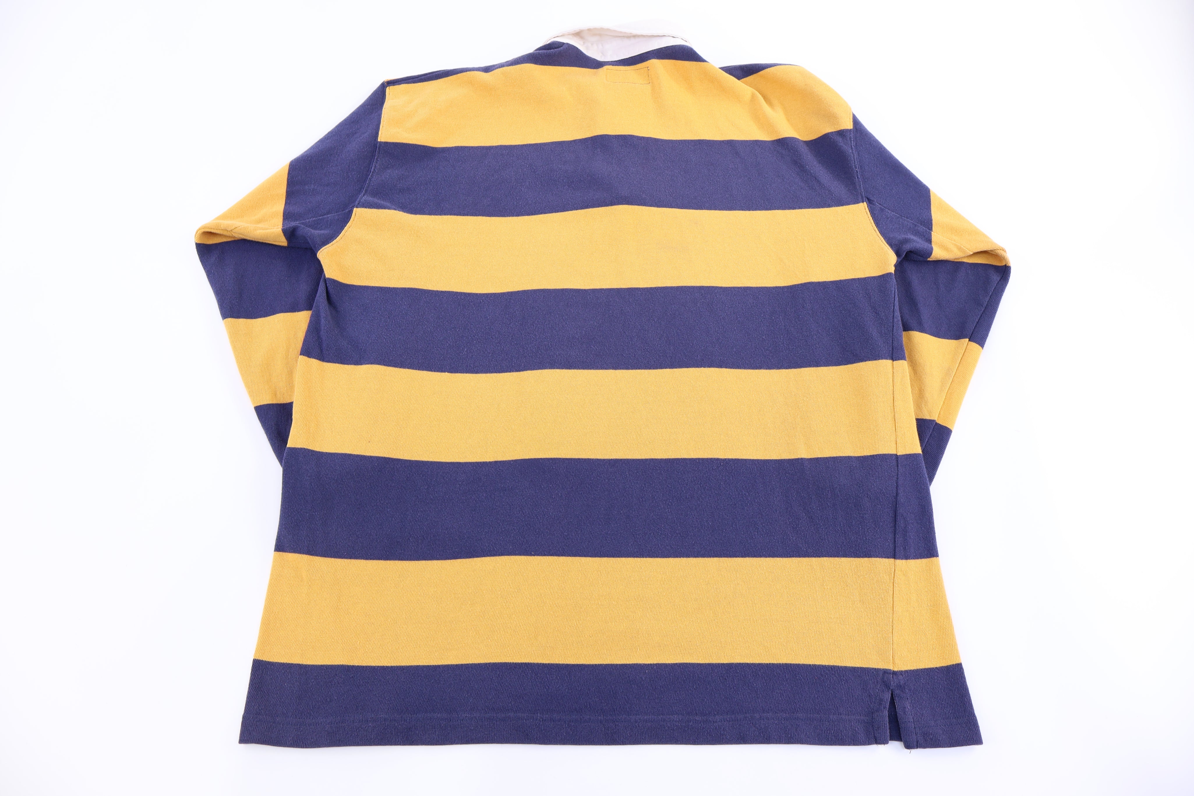 Vintage St. John Bay Yellow & Blue LS Button Up