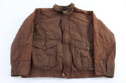 L.L. Bean Full Zip Brown Waxed Jacket