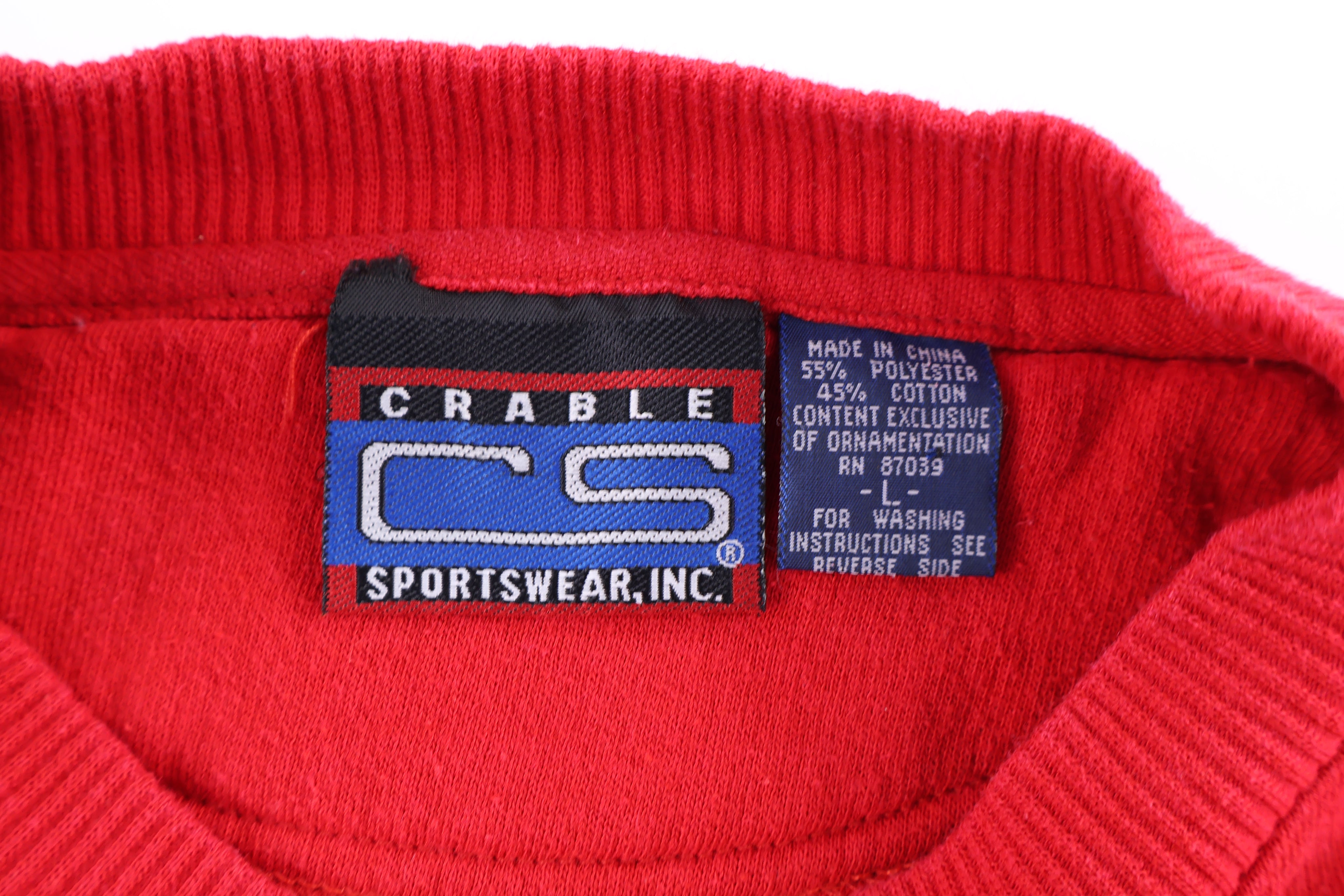90's Indiana University Embroidered Sweatshirt