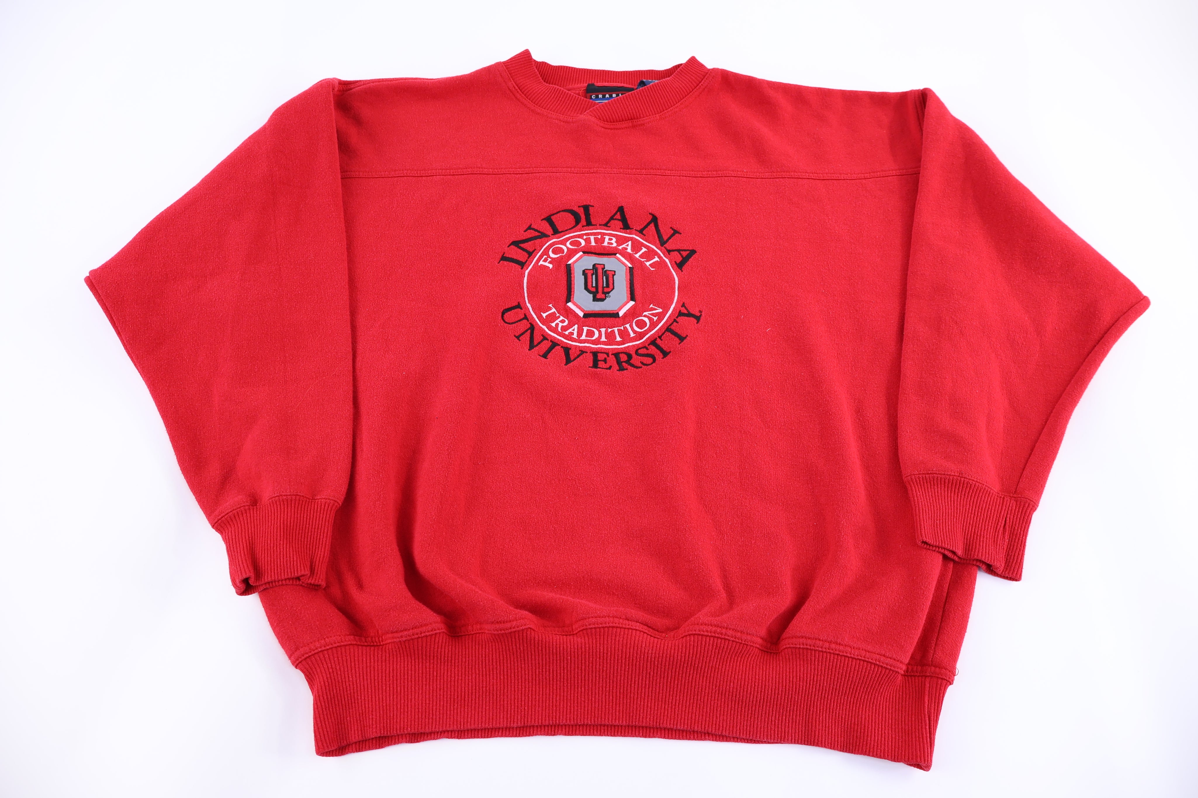 90's Indiana University Embroidered Sweatshirt