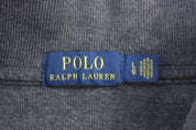 Polo Ralph Lauren Embroidered Logo Grey Quarter Zip Sweater