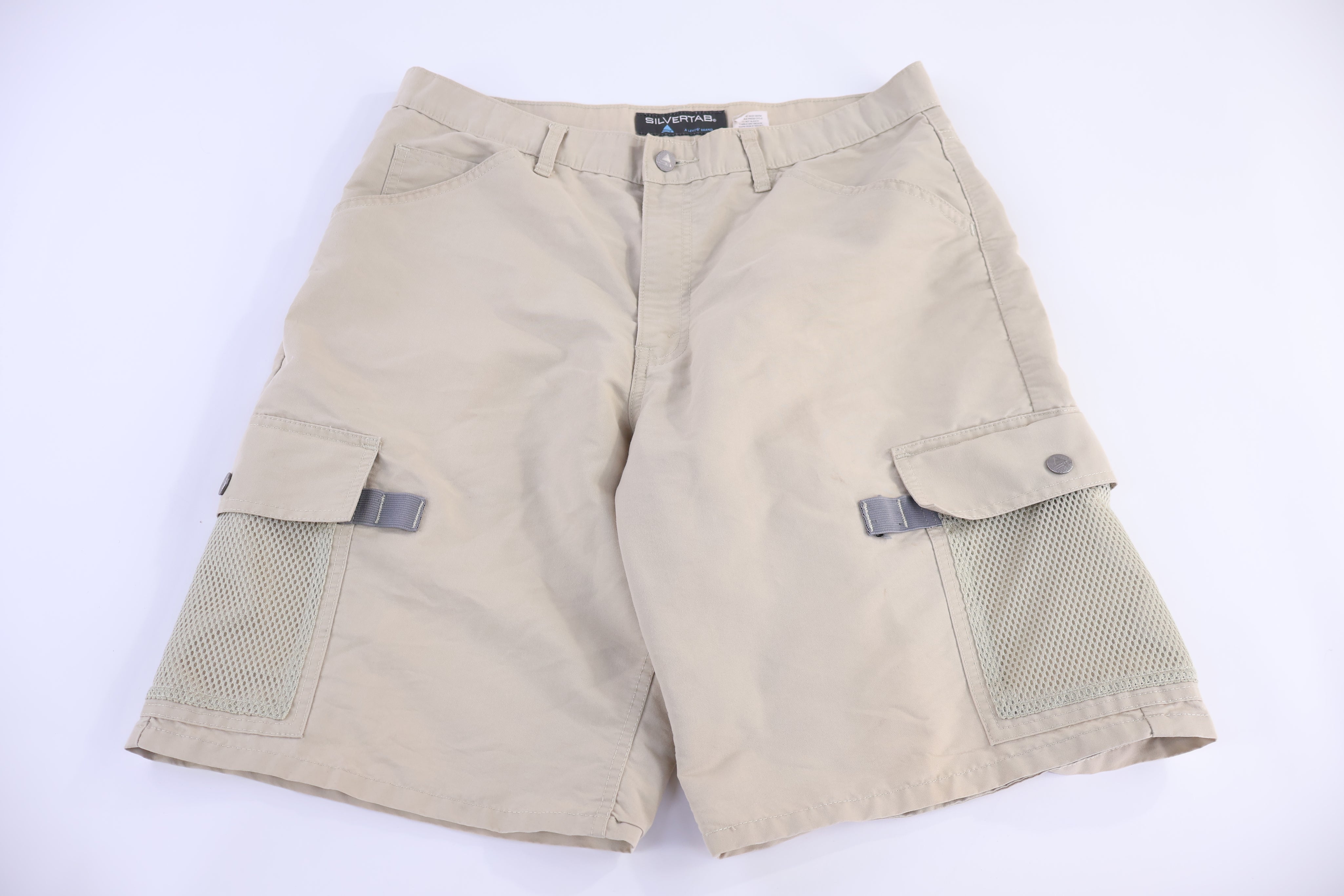 Vintage Levi's Silvertab Tan Cargo Shorts