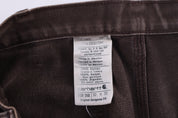 Carhartt Logo Patch Brown Double Knee Pants