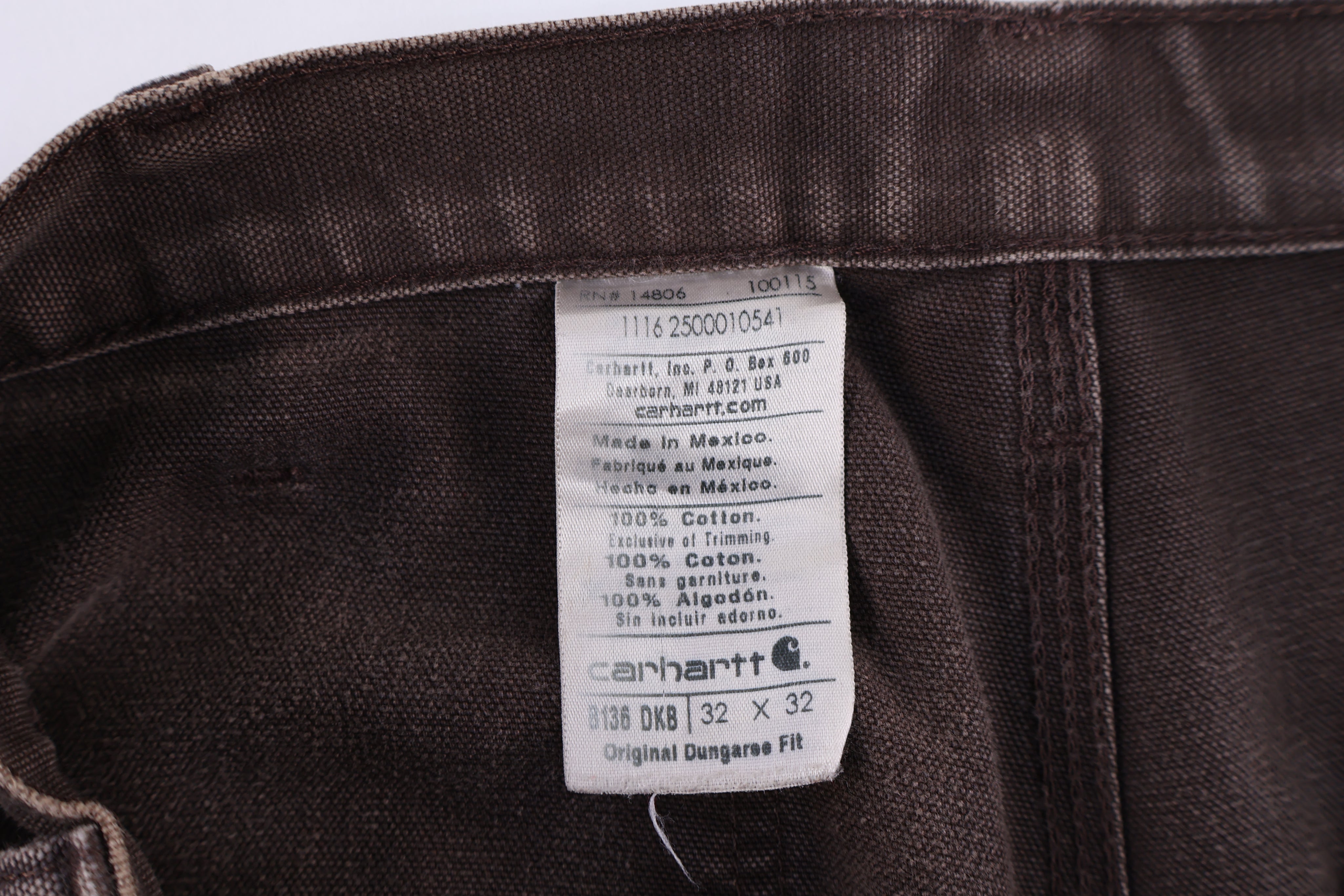 Carhartt Logo Patch Brown Double Knee Pants