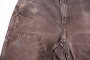 Carhartt Logo Patch Brown Double Knee Pants