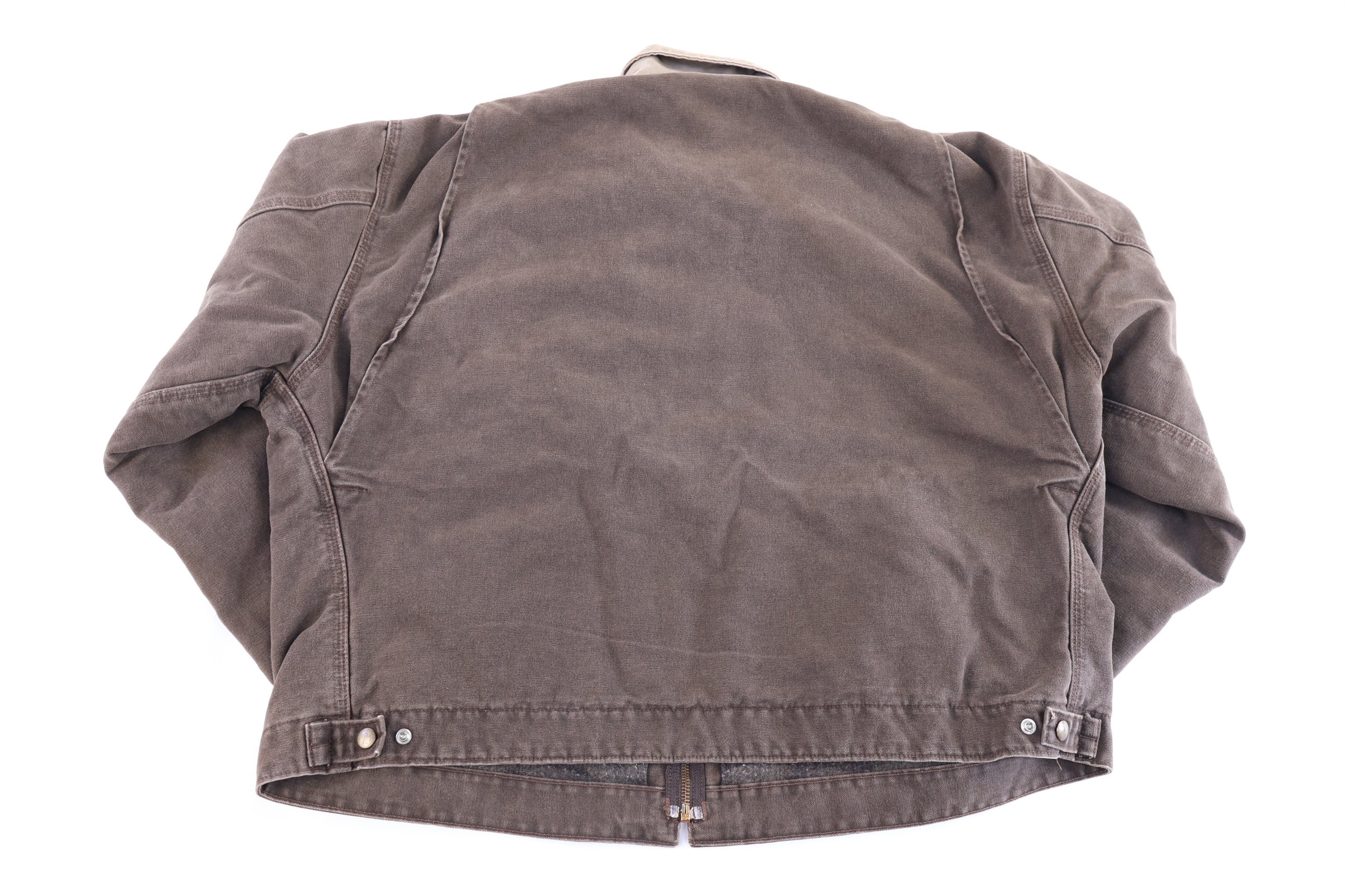 Carhartt Logo Patch Timber Brown Full Zip Detroit Jacket