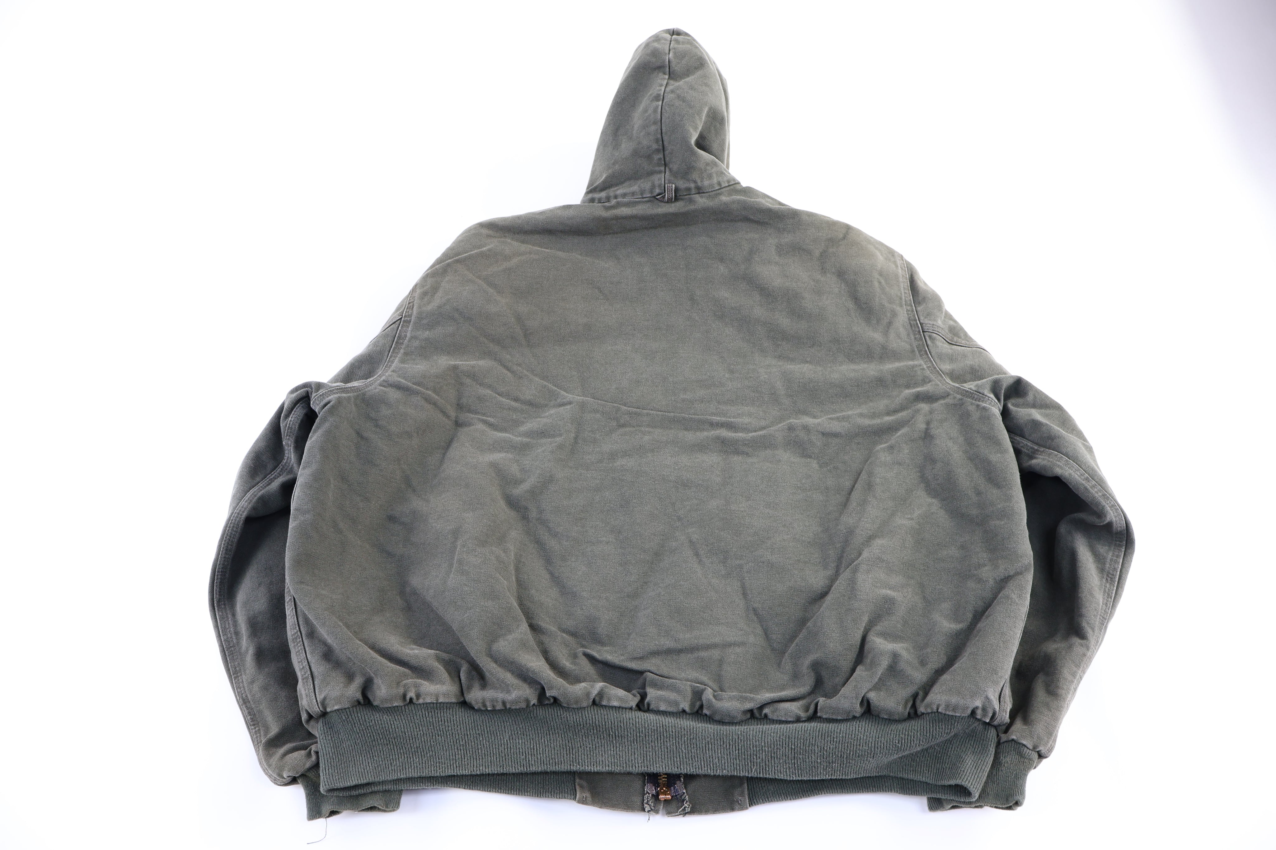 Carhartt Logo Patch Green Full Zip Jacket