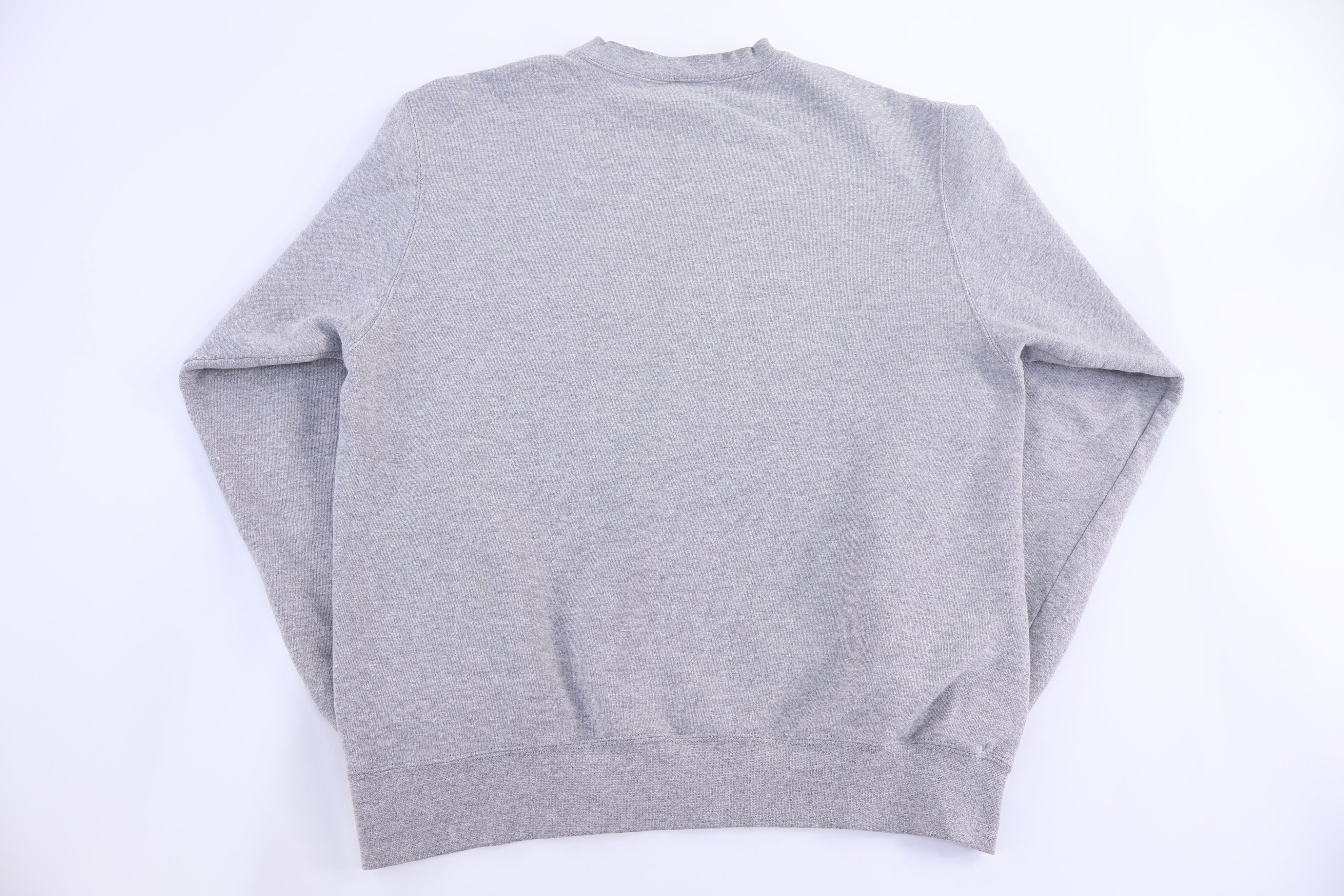 Vintage Nike Embroidered Logo Grey Sweatshirt