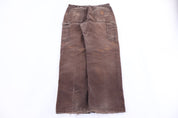 Carhartt Logo Patch Brown Double Knee Pants