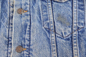 90's Levi's Medium Wash Blanked Lined Jacket