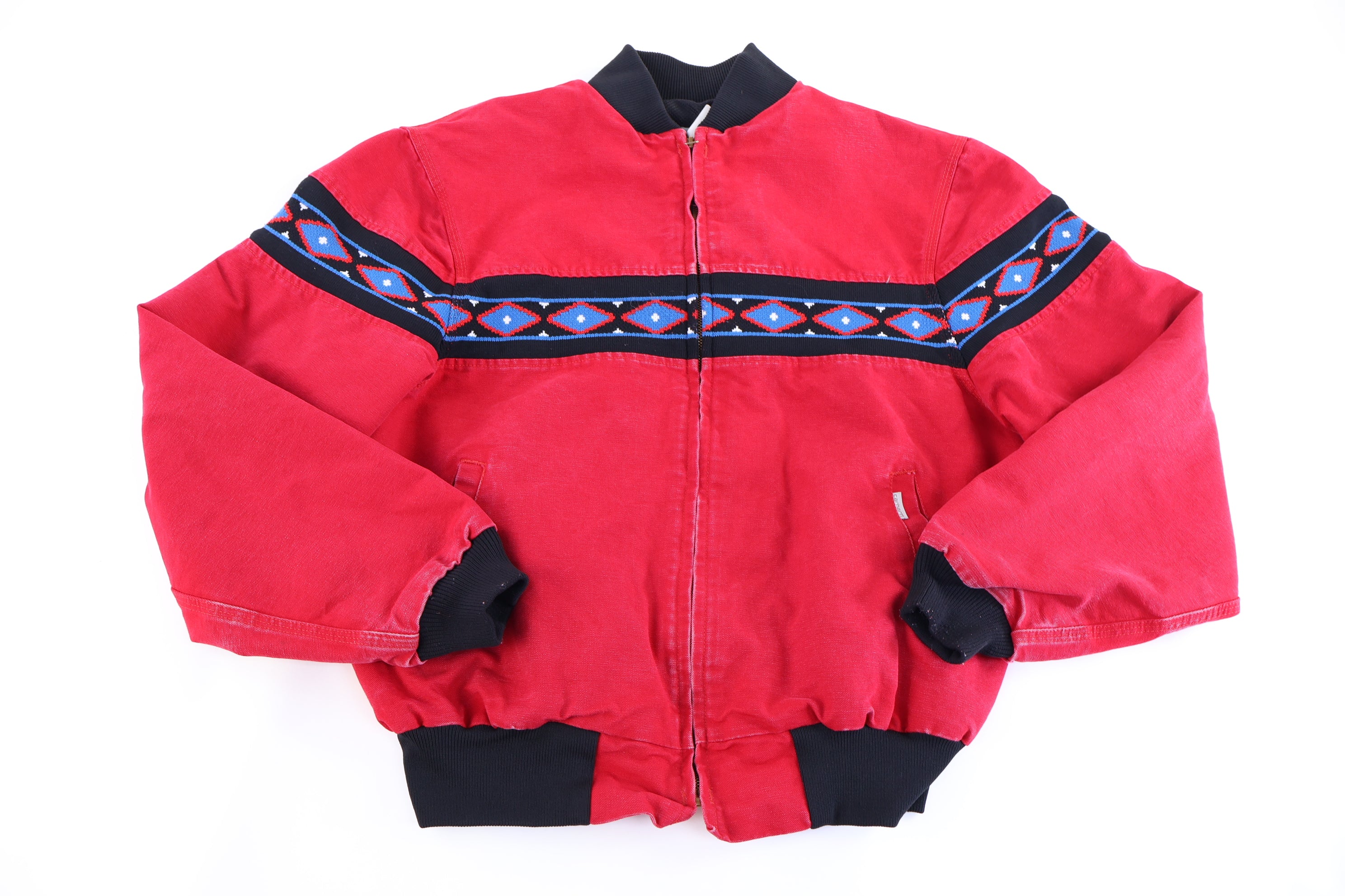 90's Carhartt Aztec Pattern Full Zip Jacket