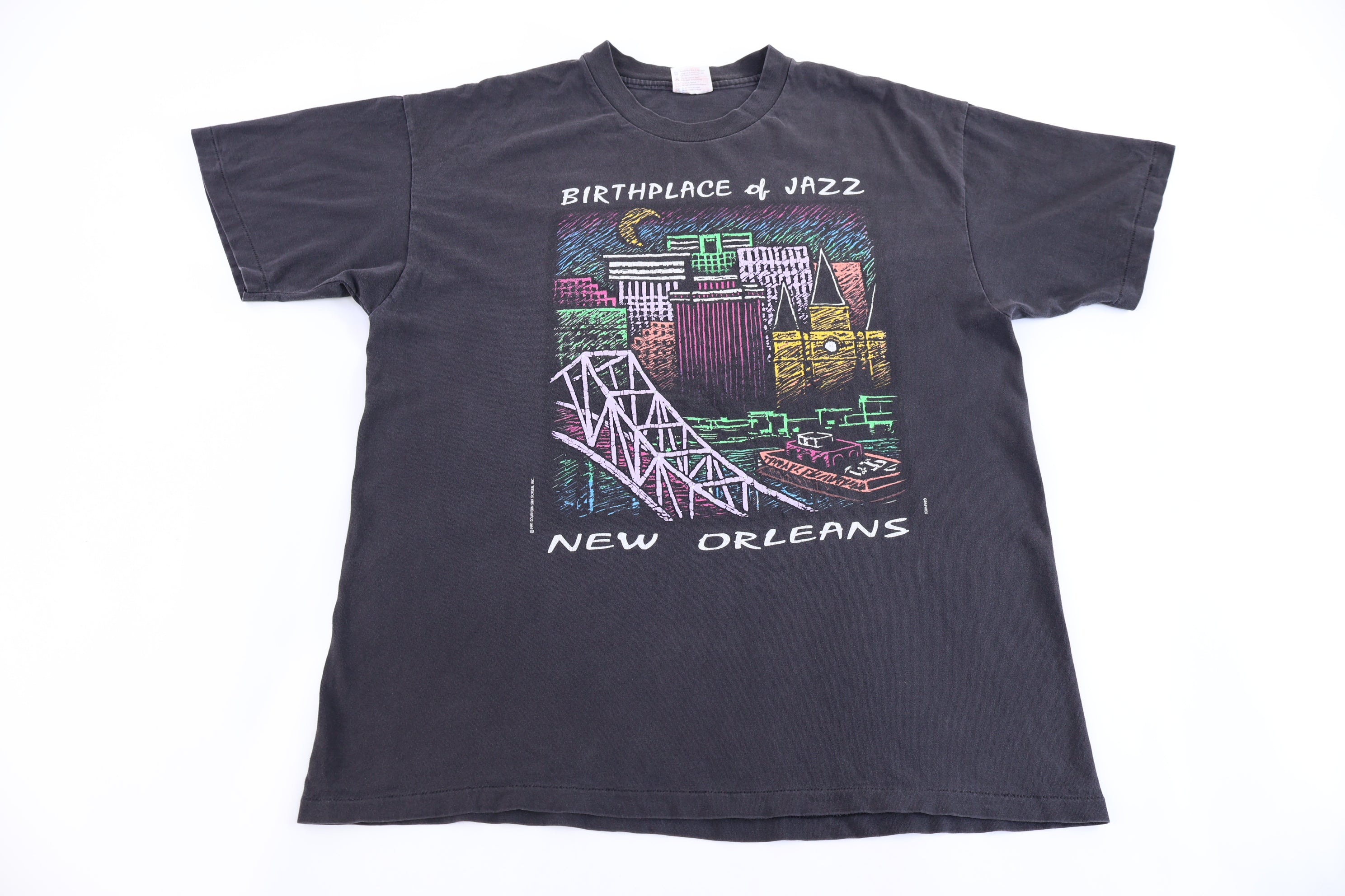 90's New Orleans Birthplace of Jazz T-shirt