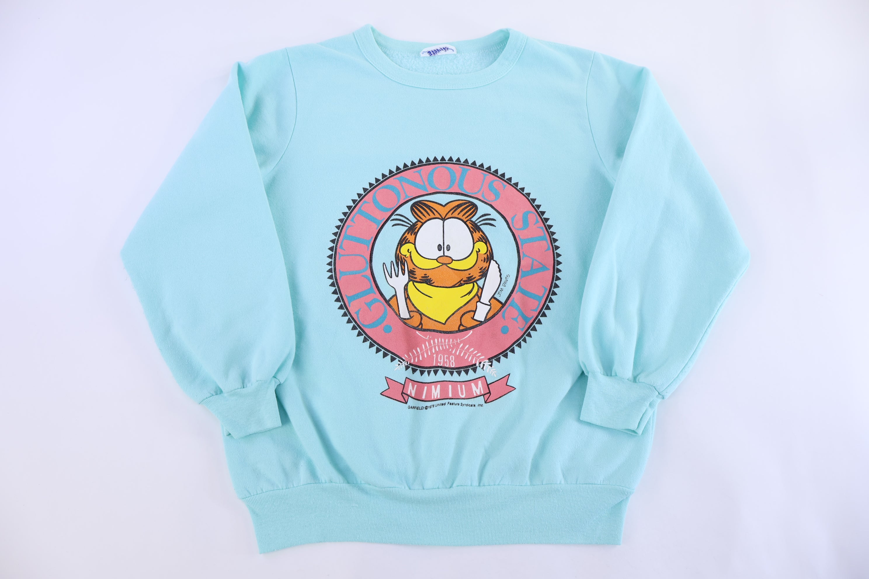 80's Garfield Gluttonous State Sweatshirt