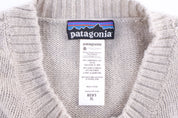 Patagonia Logo Patch Beige Knit Sweater
