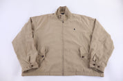 Polo by Ralph Lauren Embroidered Logo Tan Full Zip Jacket