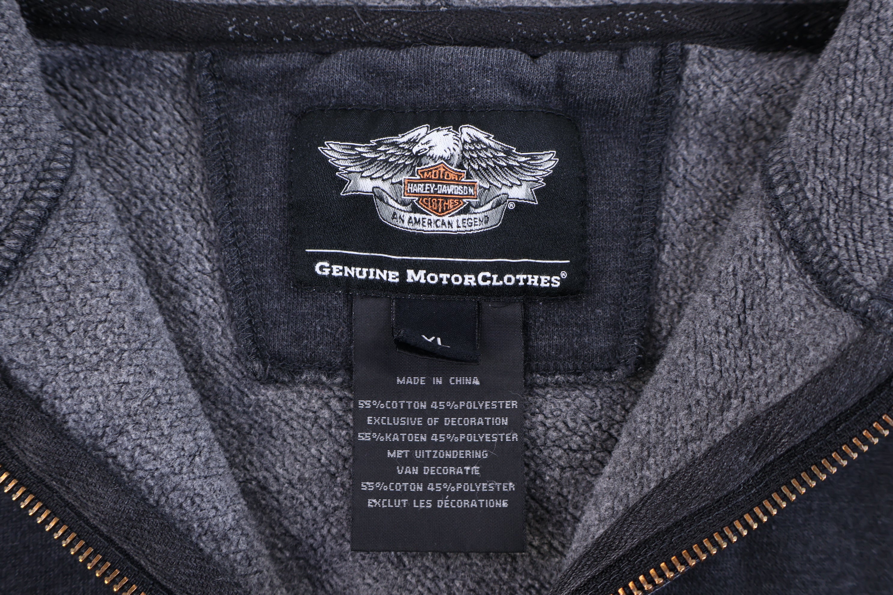 Harley Davidson Motorcycles Full Zip Jacket