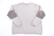 Patagonia Logo Patch Beige Knit Sweater
