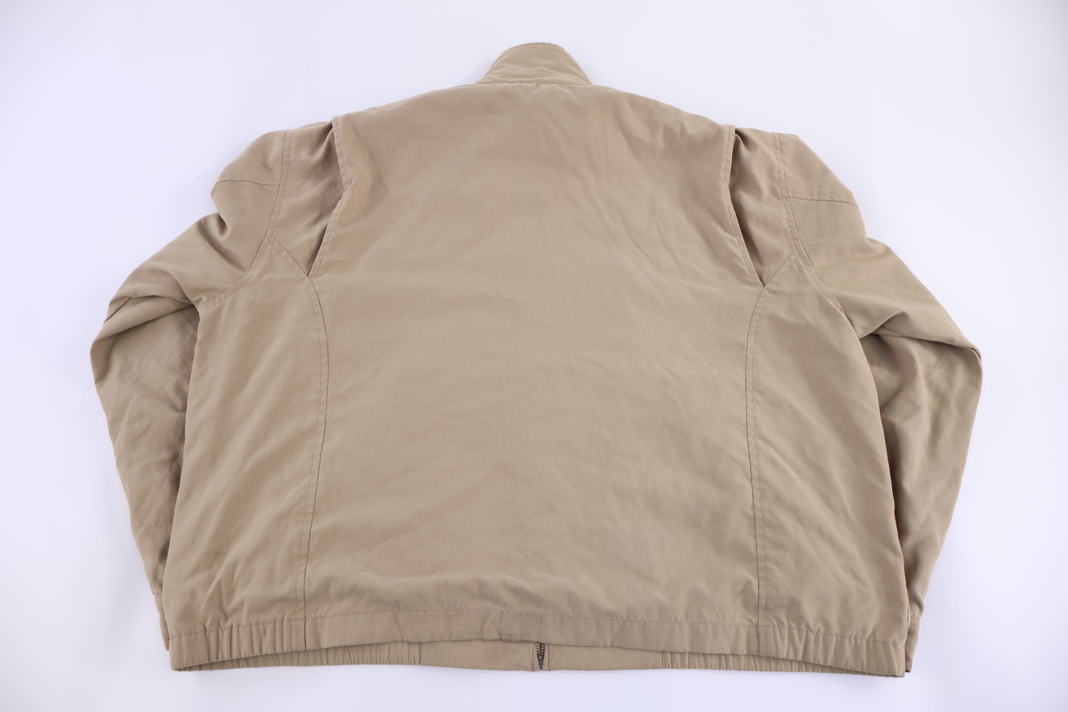 Polo by Ralph Lauren Embroidered Logo Tan Full Zip Jacket