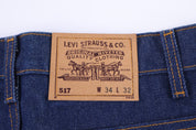 90's Dead Stock Levi's 517 Orange Tab Dark Wash Denim Jeans