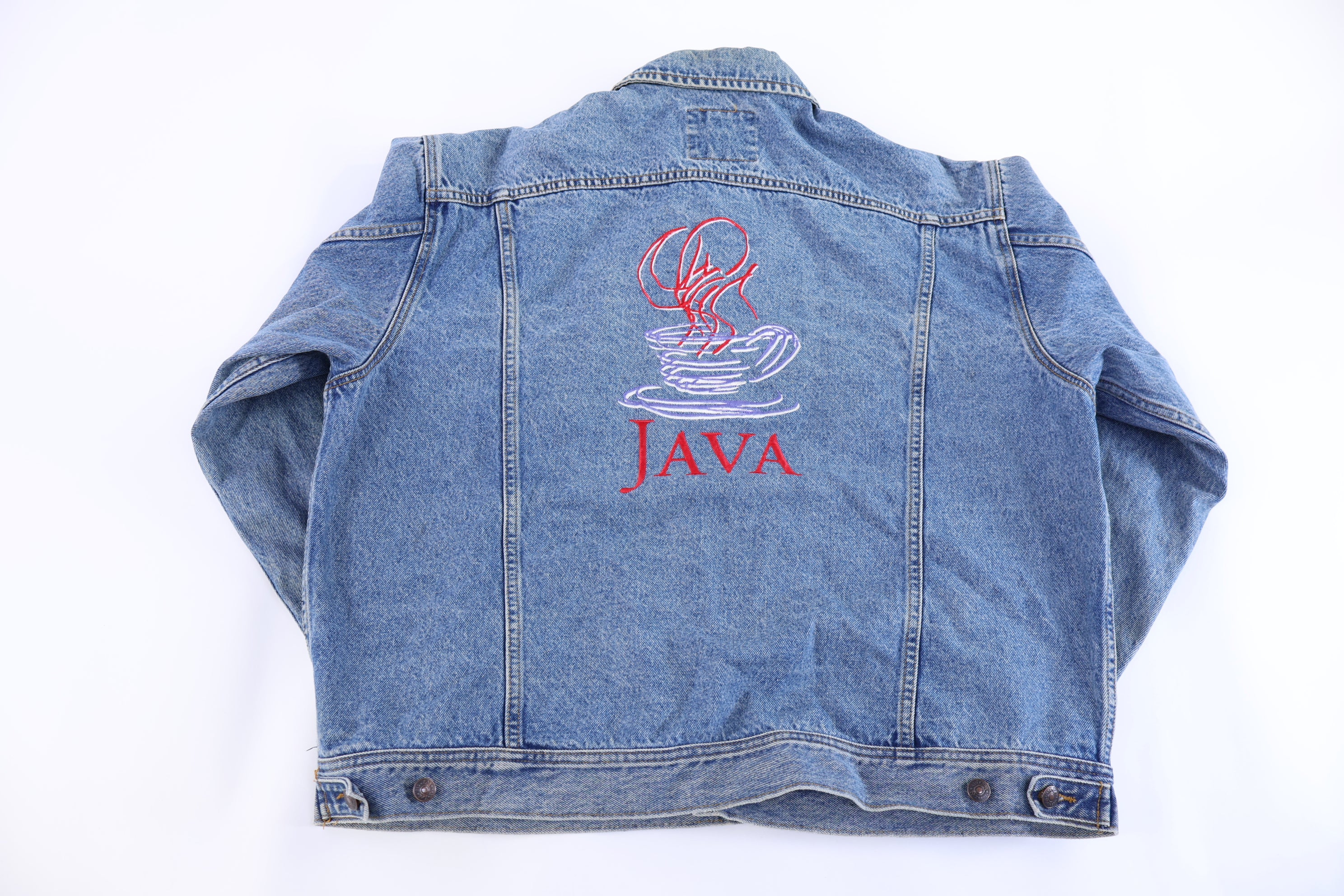 90's Java Program Logo Denim Jacket