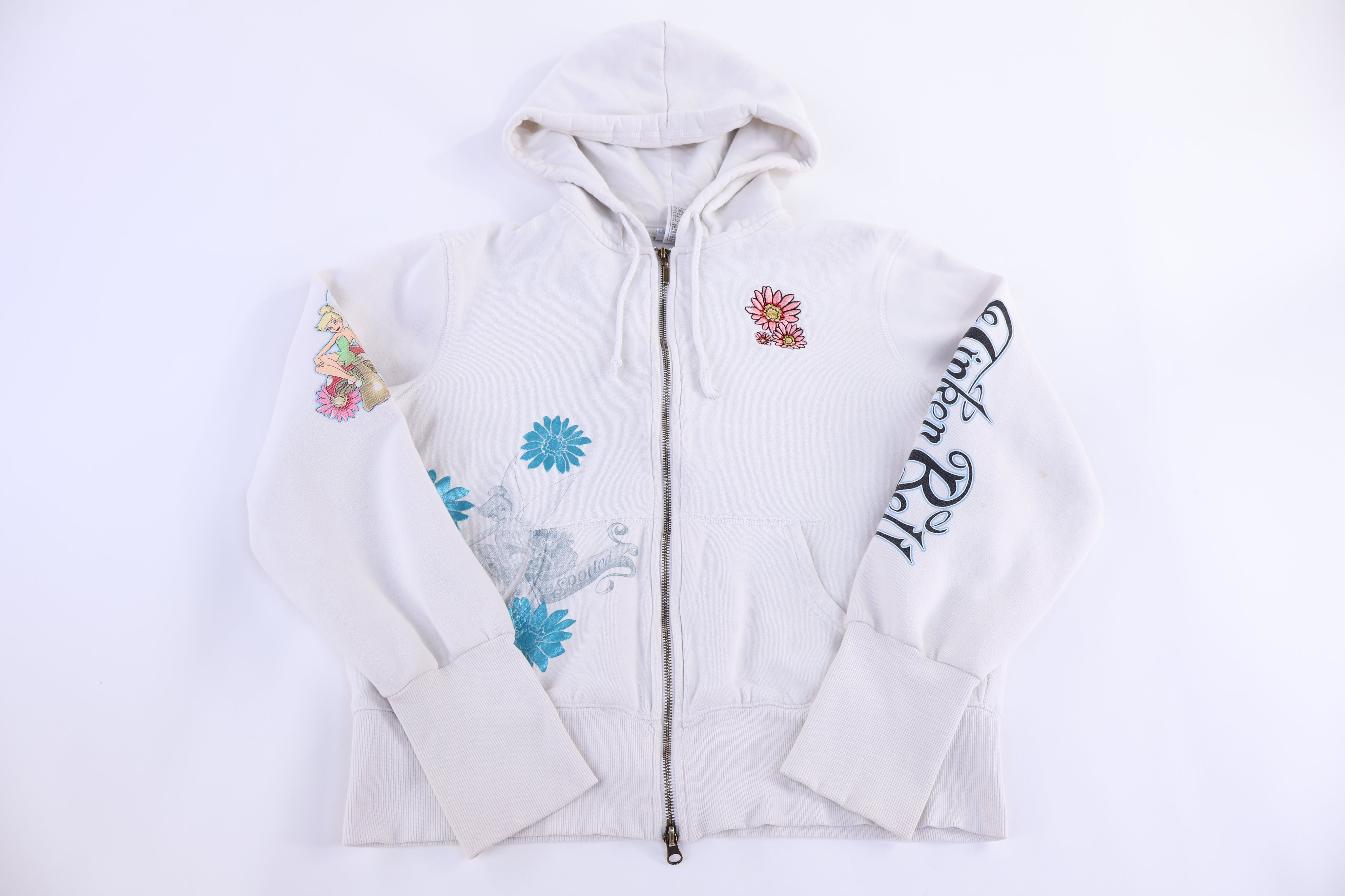 Women's Vintage Tinker Bell Full Zip Hoodie
