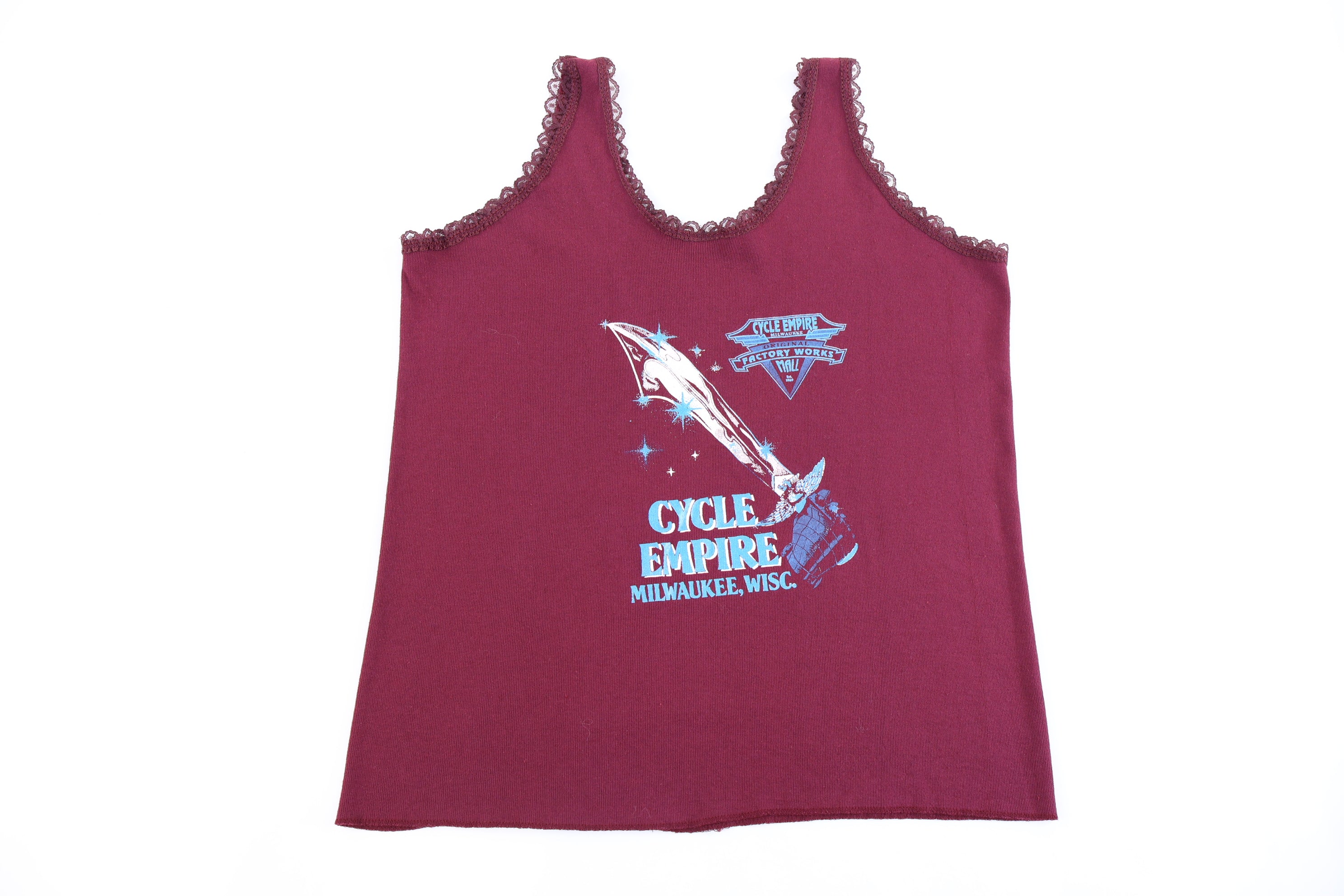 Women's 90's Follow The Spirit Biker Graphic Tank Top