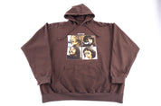 Vintage The Beatles Brown Pullover Hoodie