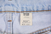 90's Levi's 550 Light Wash Denim Shorts