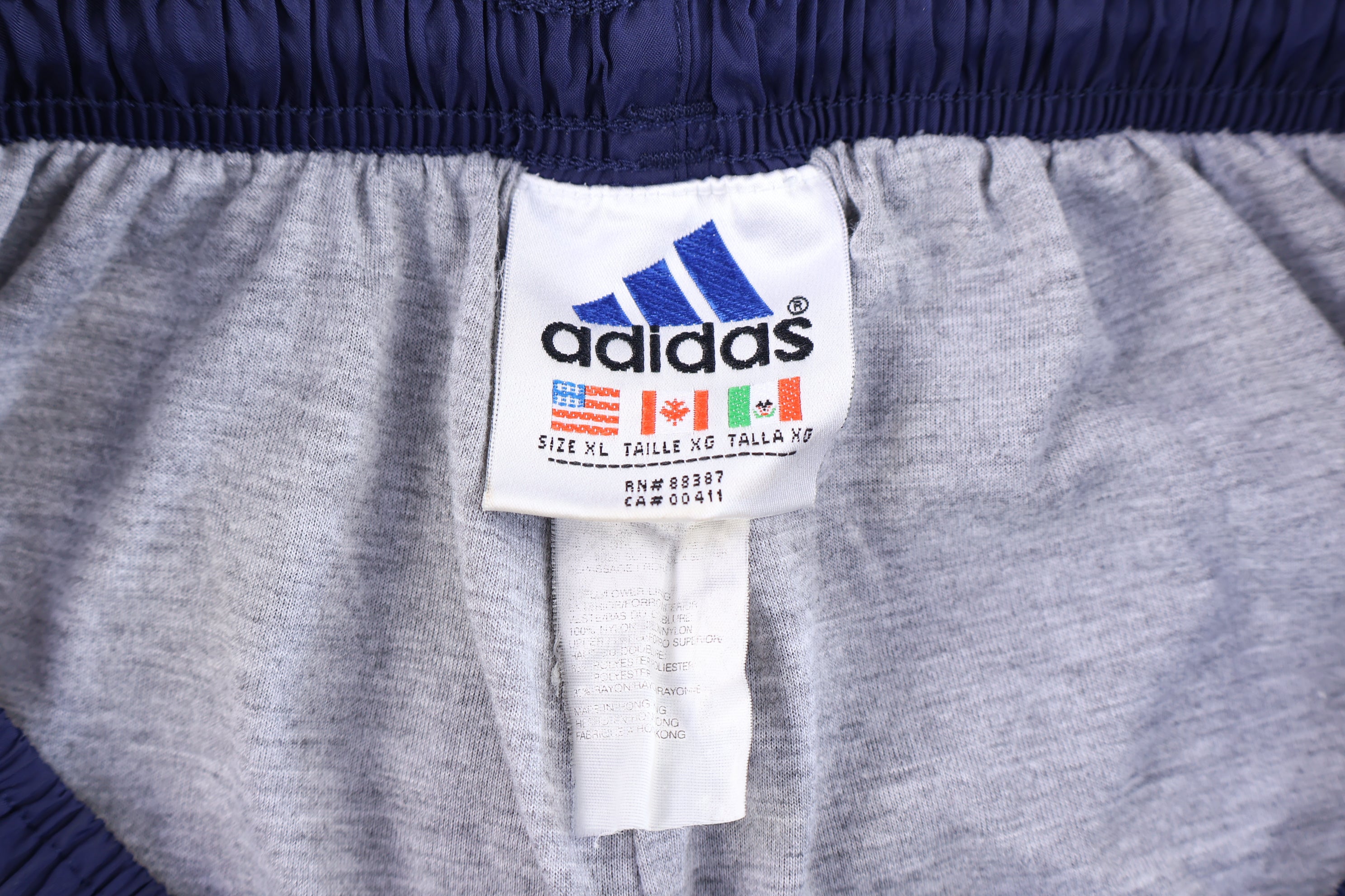 90's Adidas Navy & Red Track Pants