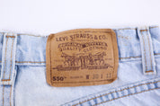 90's Levi's 550 Light Wash Denim Shorts