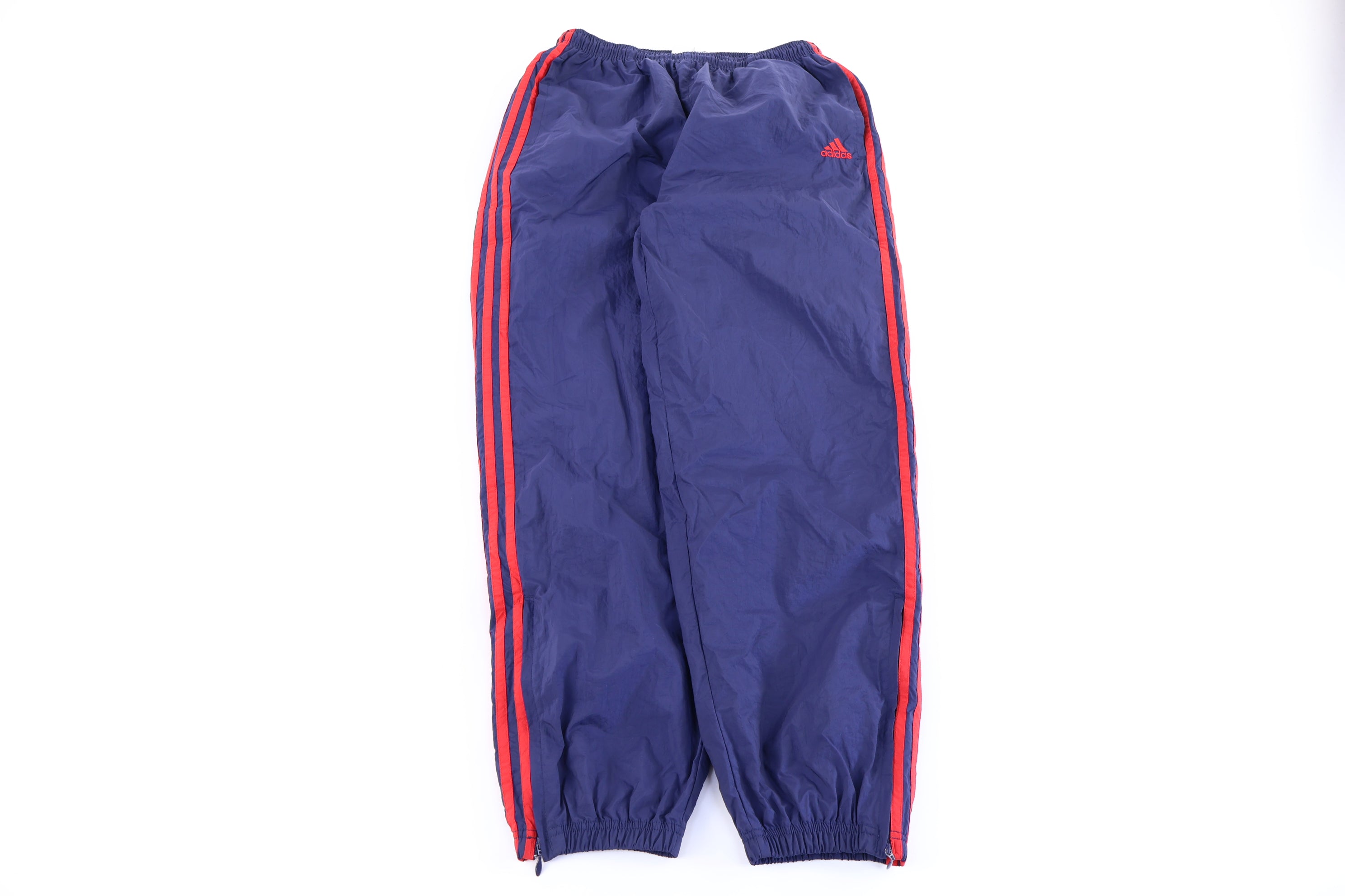 90's Adidas Navy & Red Track Pants