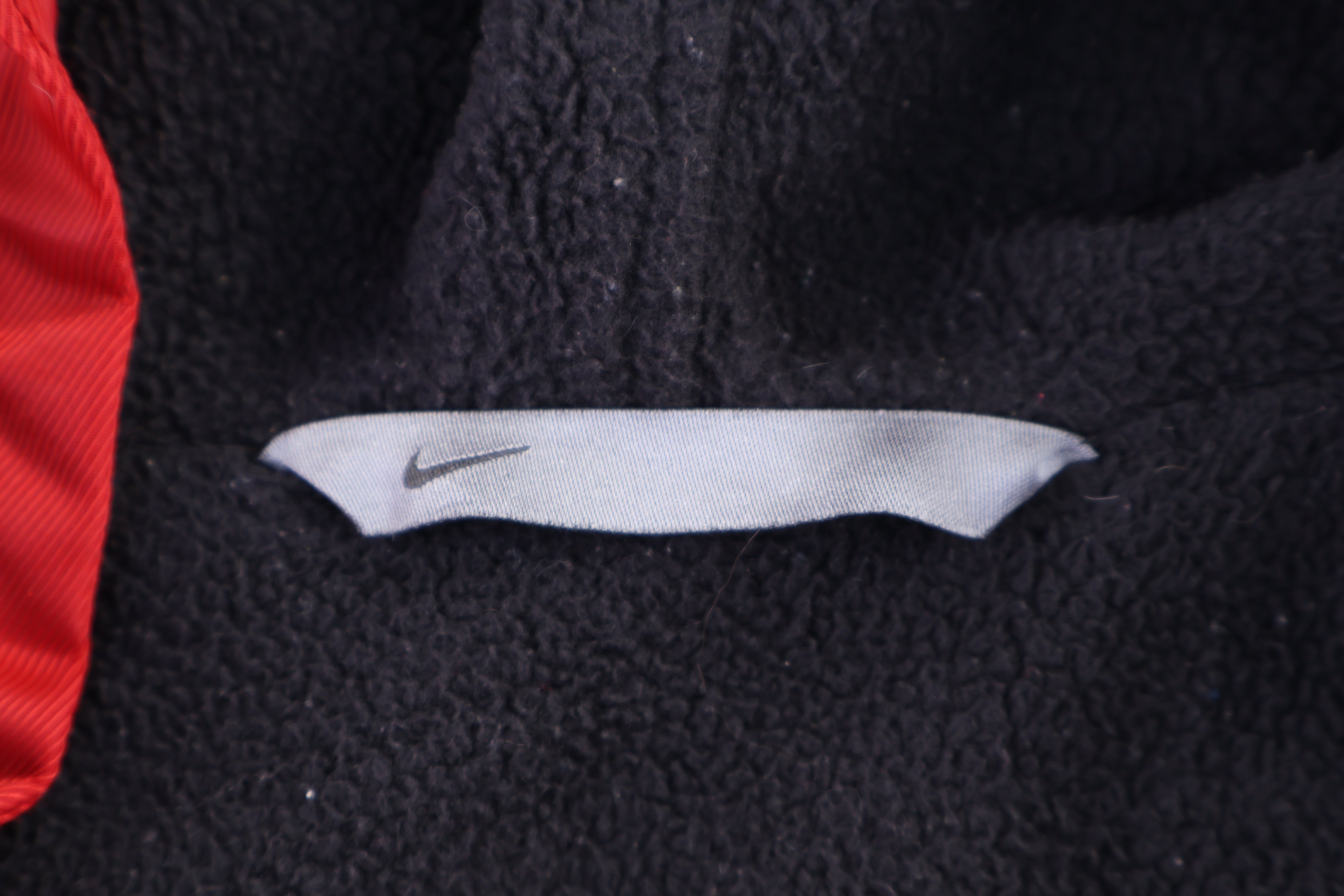 Vintage Nike Embroidered Logo Full Zip Red Jacket