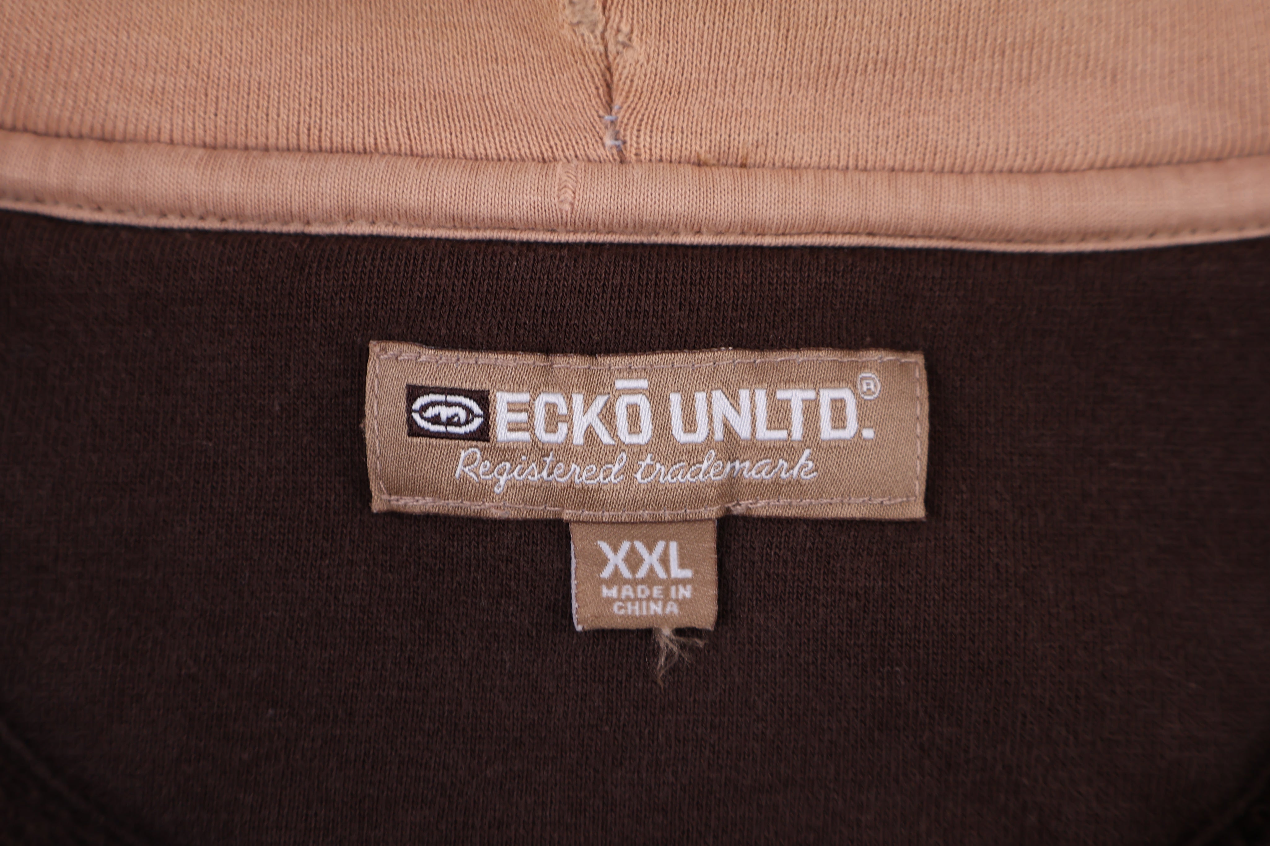 Y2K Ecko Unltd Brown Full Zip Jacket